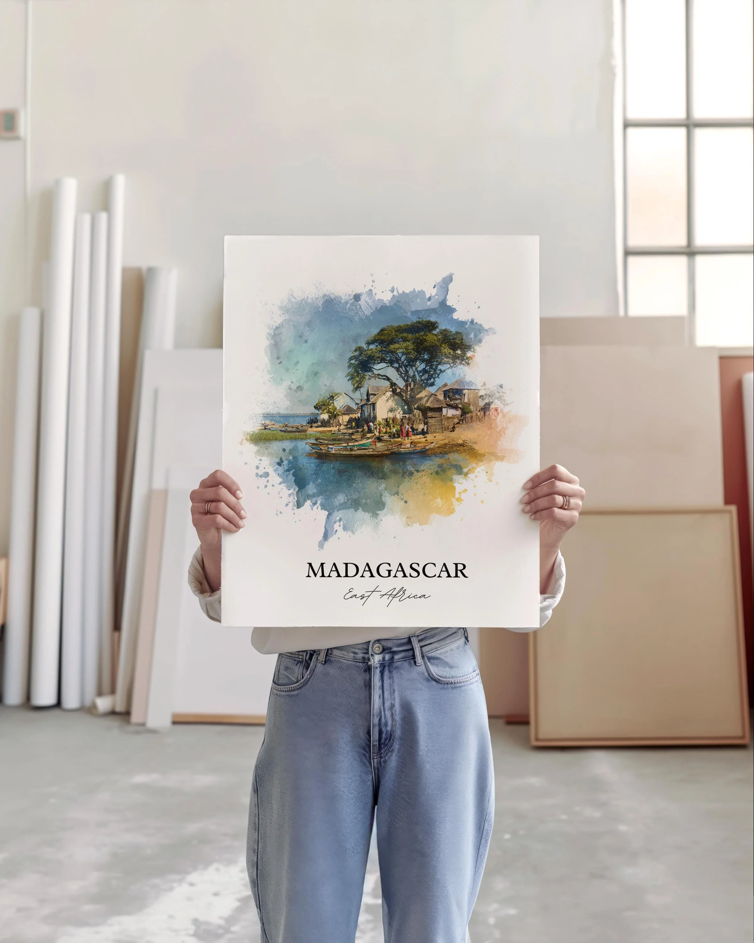 Madagascar, Africa – Watercolor Art Print - Image 5