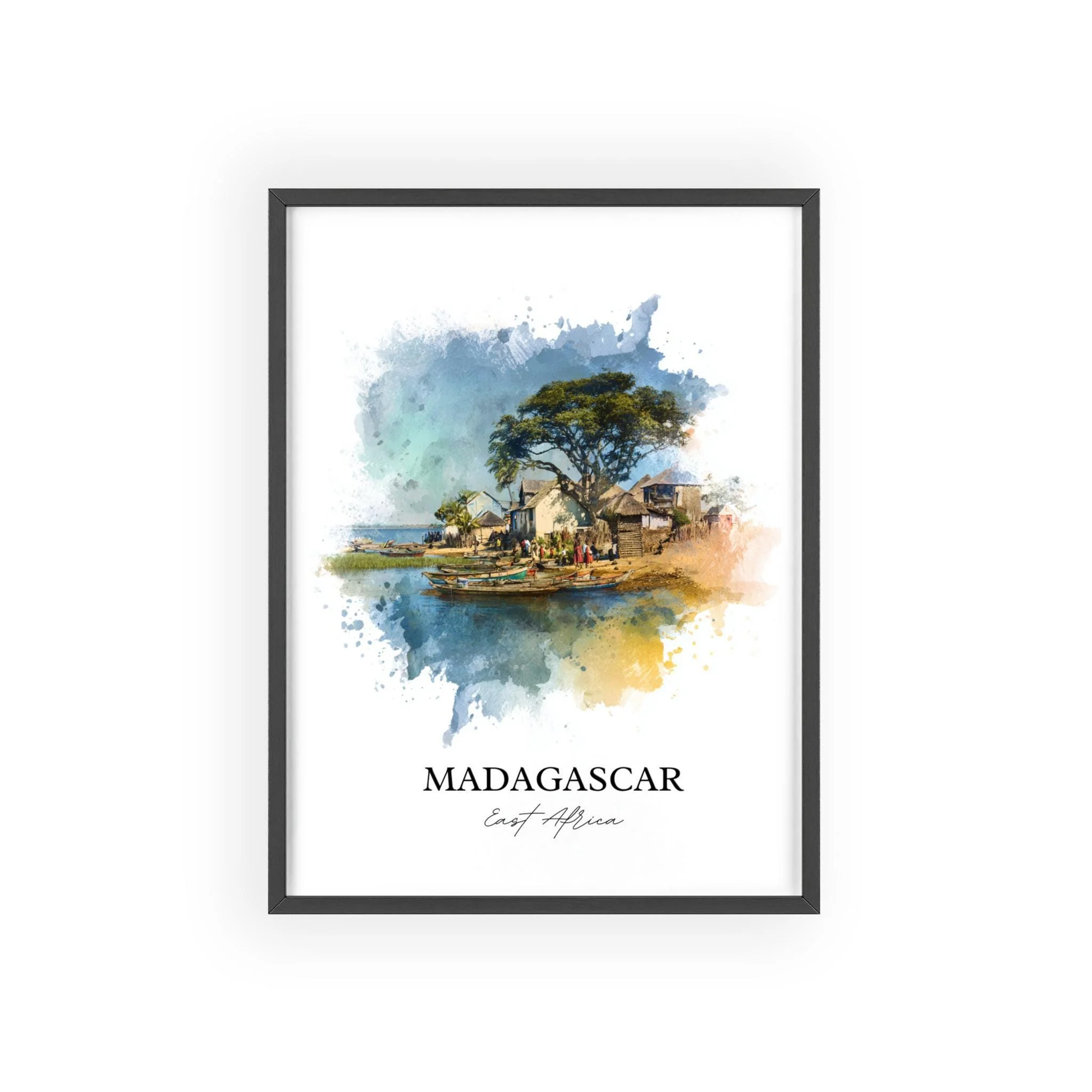 Madagascar, Africa – Watercolor Art Print - Image 7