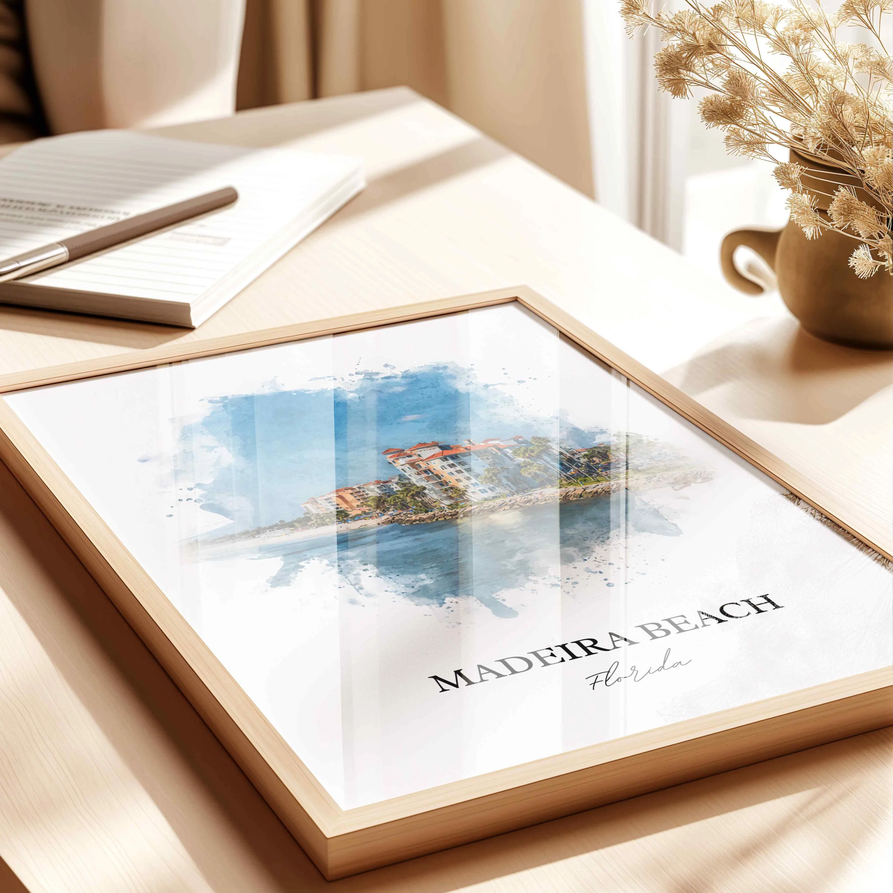 Madeira Beach, Florida – Watercolor Art Print - Image 4