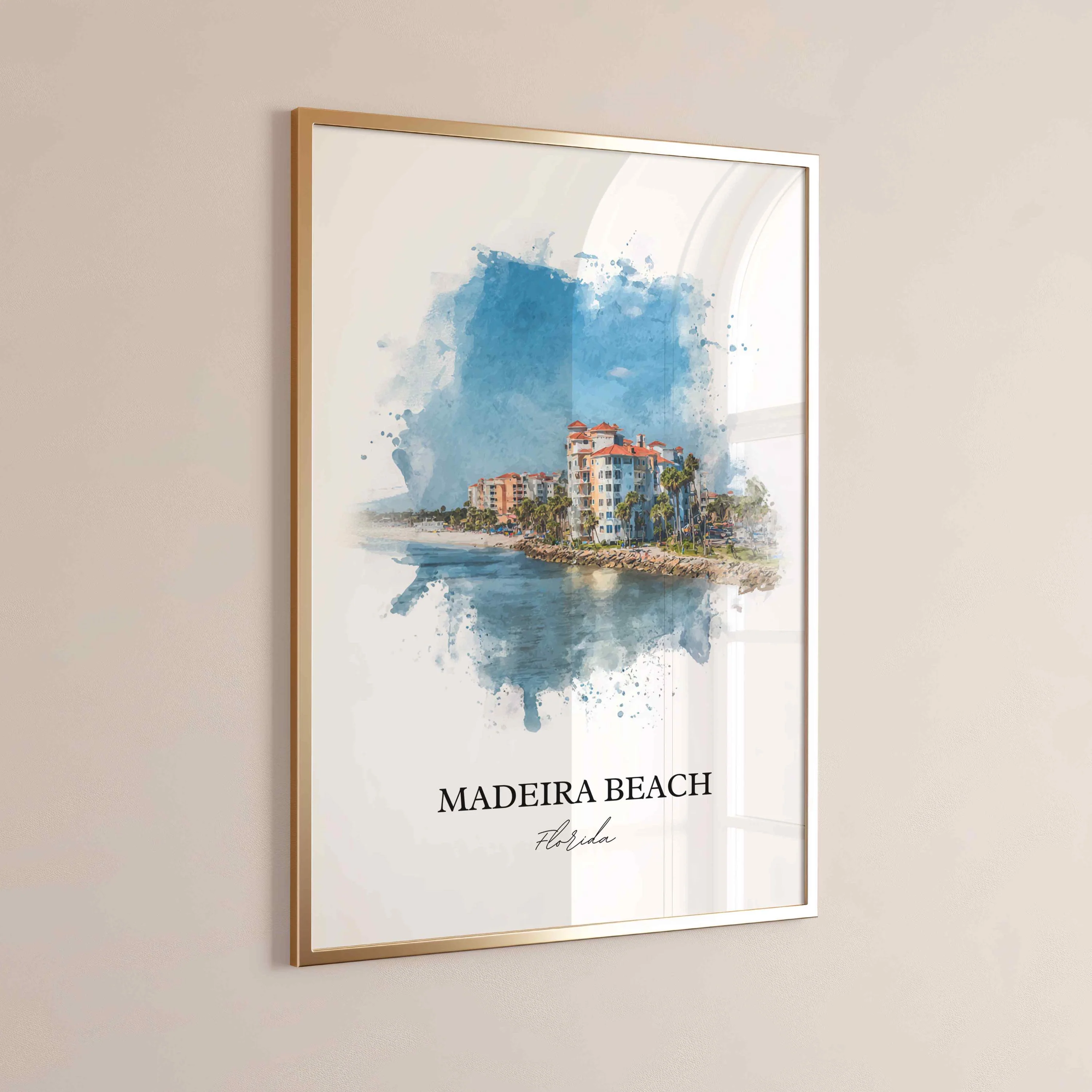 Madeira Beach, Florida – Watercolor Art Print - Image 5