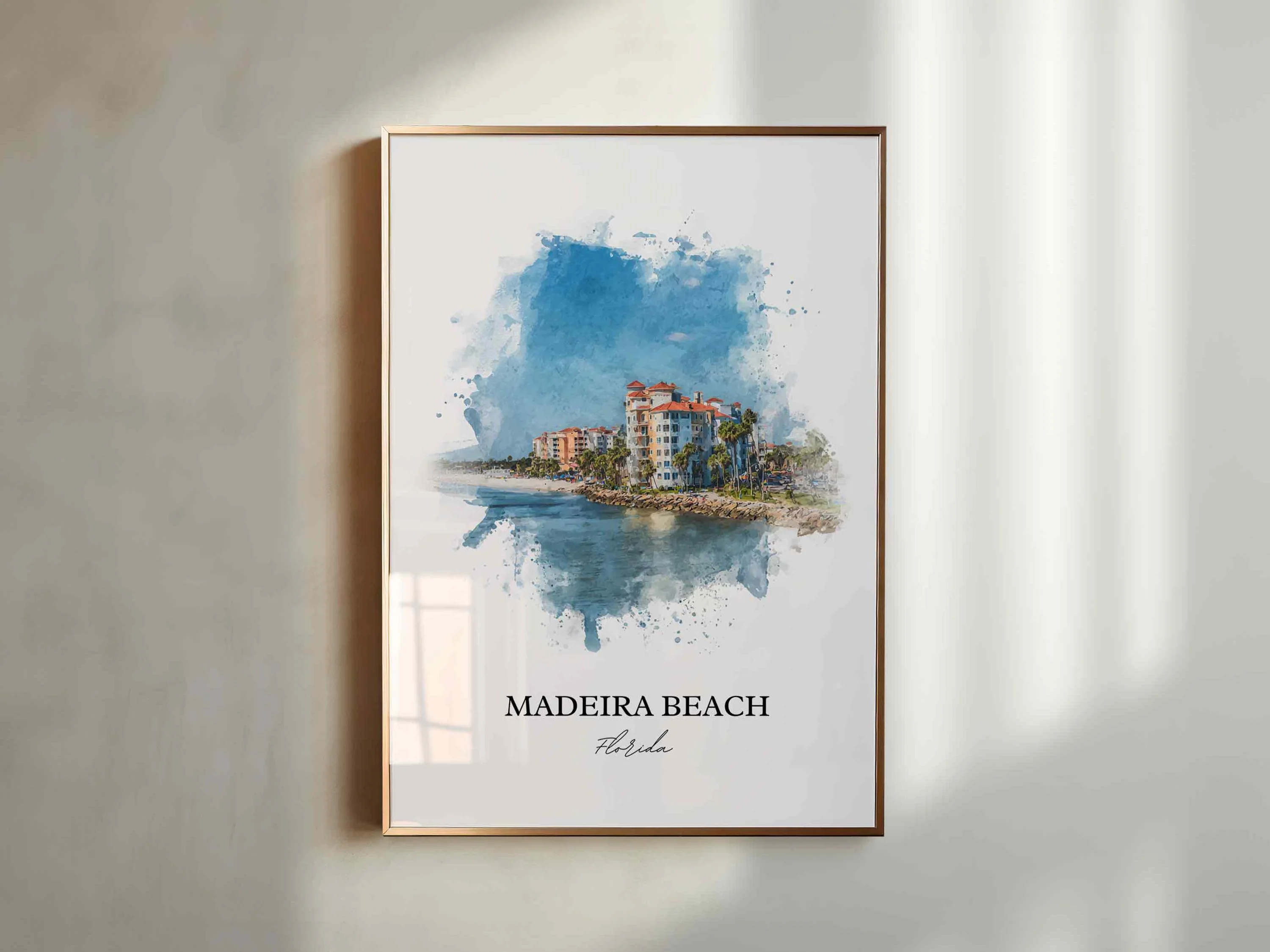 Madeira Beach, Florida – Watercolor Art Print - Image 6