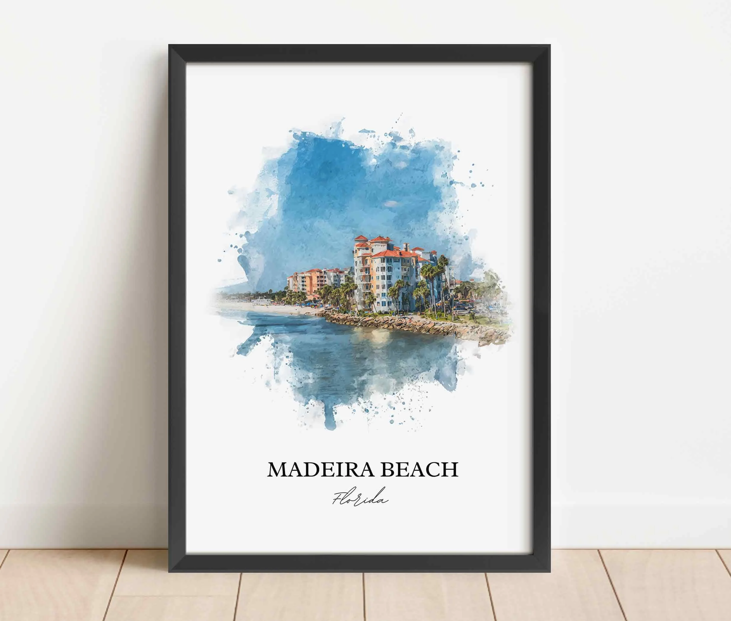 Madeira Beach, Florida – Watercolor Art Print - Image 9