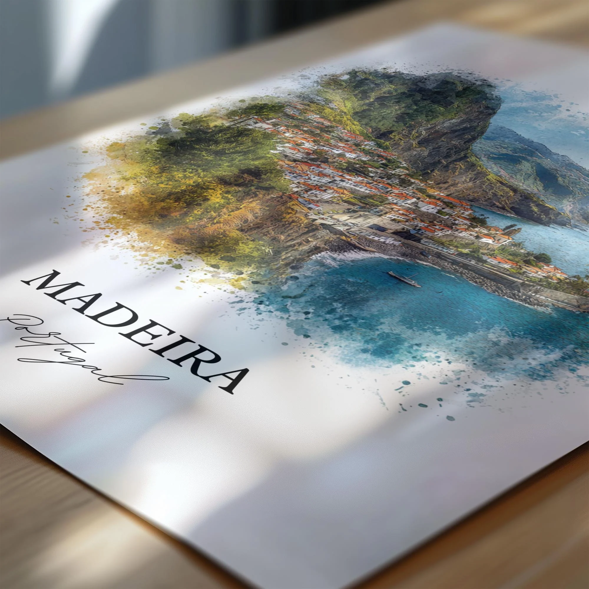 Madeira, Portugal – Watercolor Art Print - Image 2