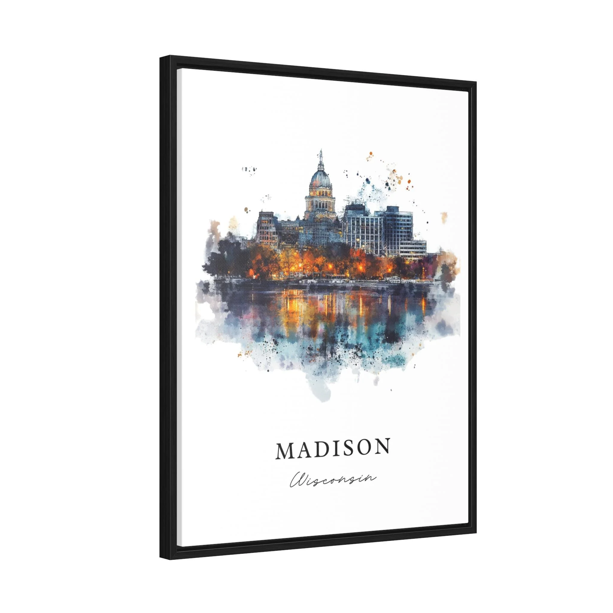 Madison, Wisconsin, Wisconsin – Watercolor Art Print - Image 6