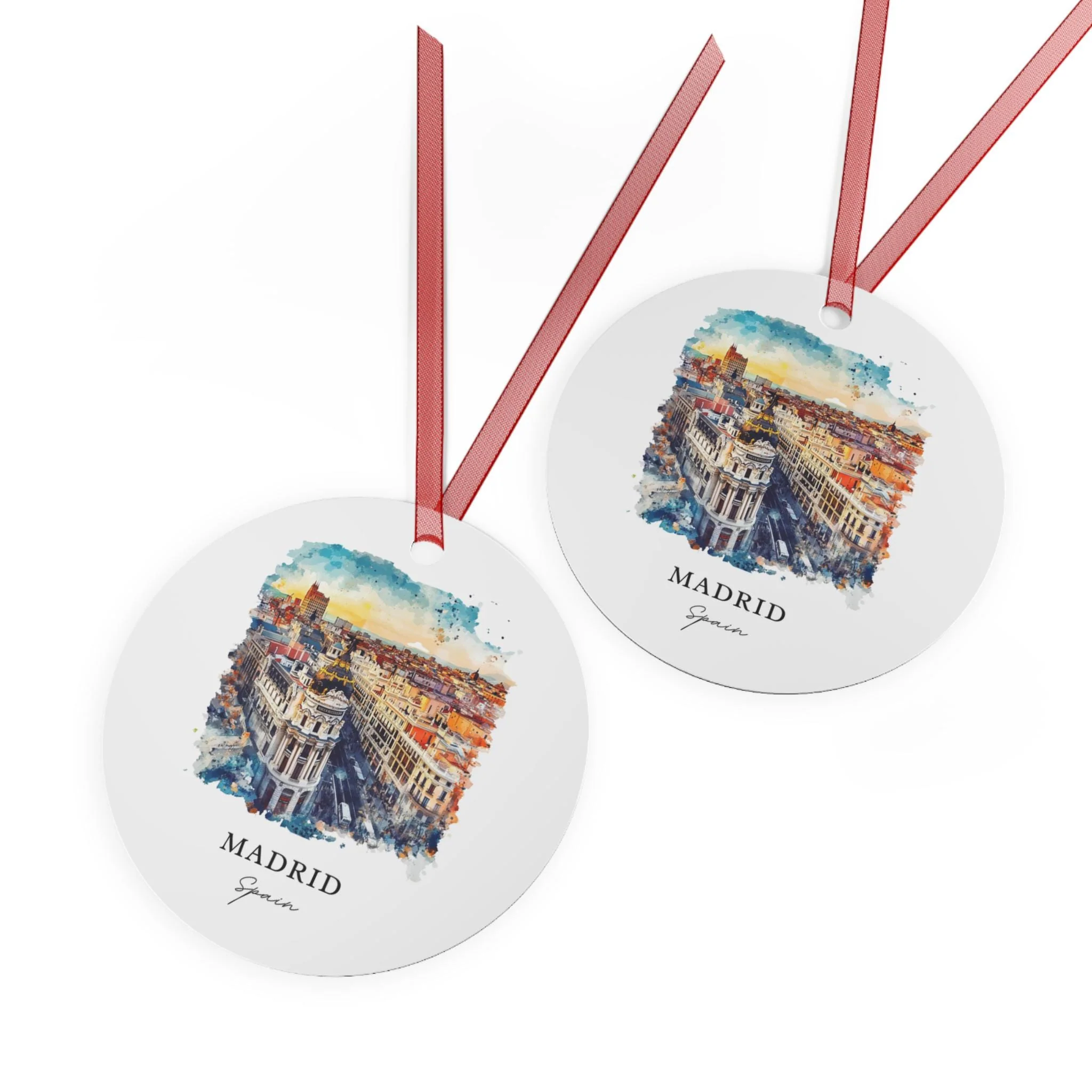Madrid Spain Ornament: Unique Madrid Souvenir, Madrid Espana Xmas Decor, and Authentic Madrid Cityscape Gift - Image 2