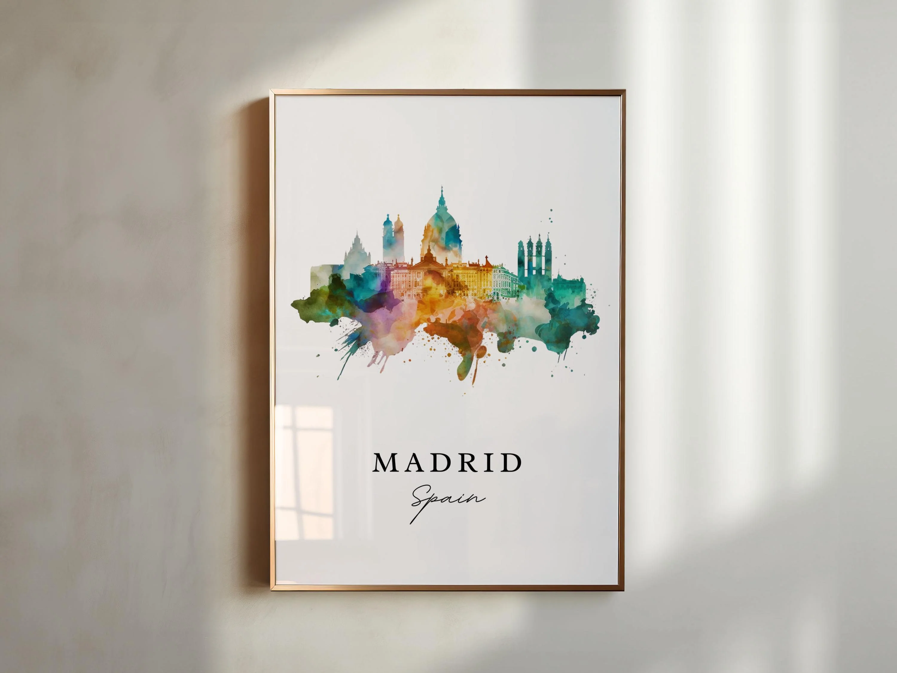 Madrid, Spain – Watercolor Art Print - Image 3