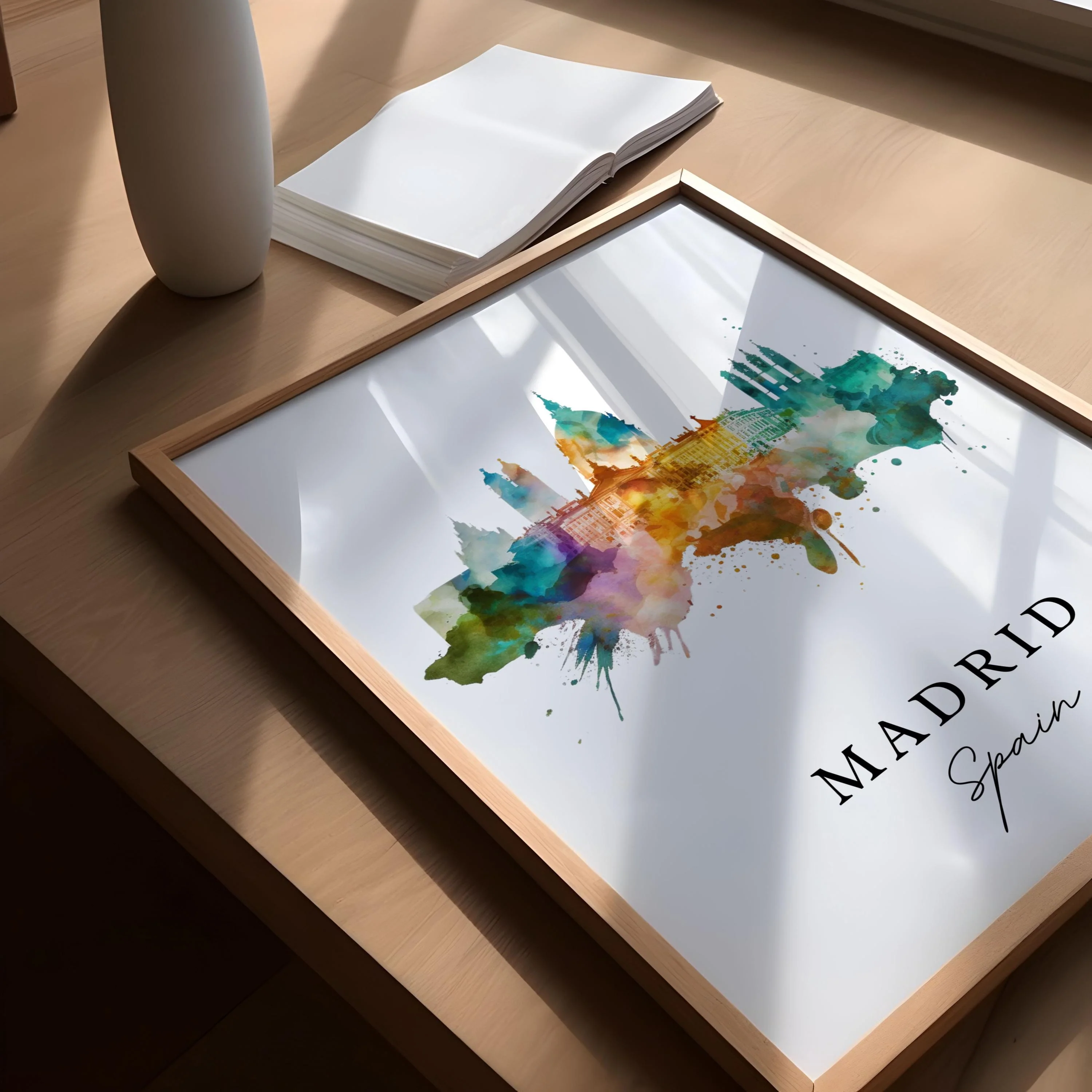Madrid, Spain – Watercolor Art Print - Image 4