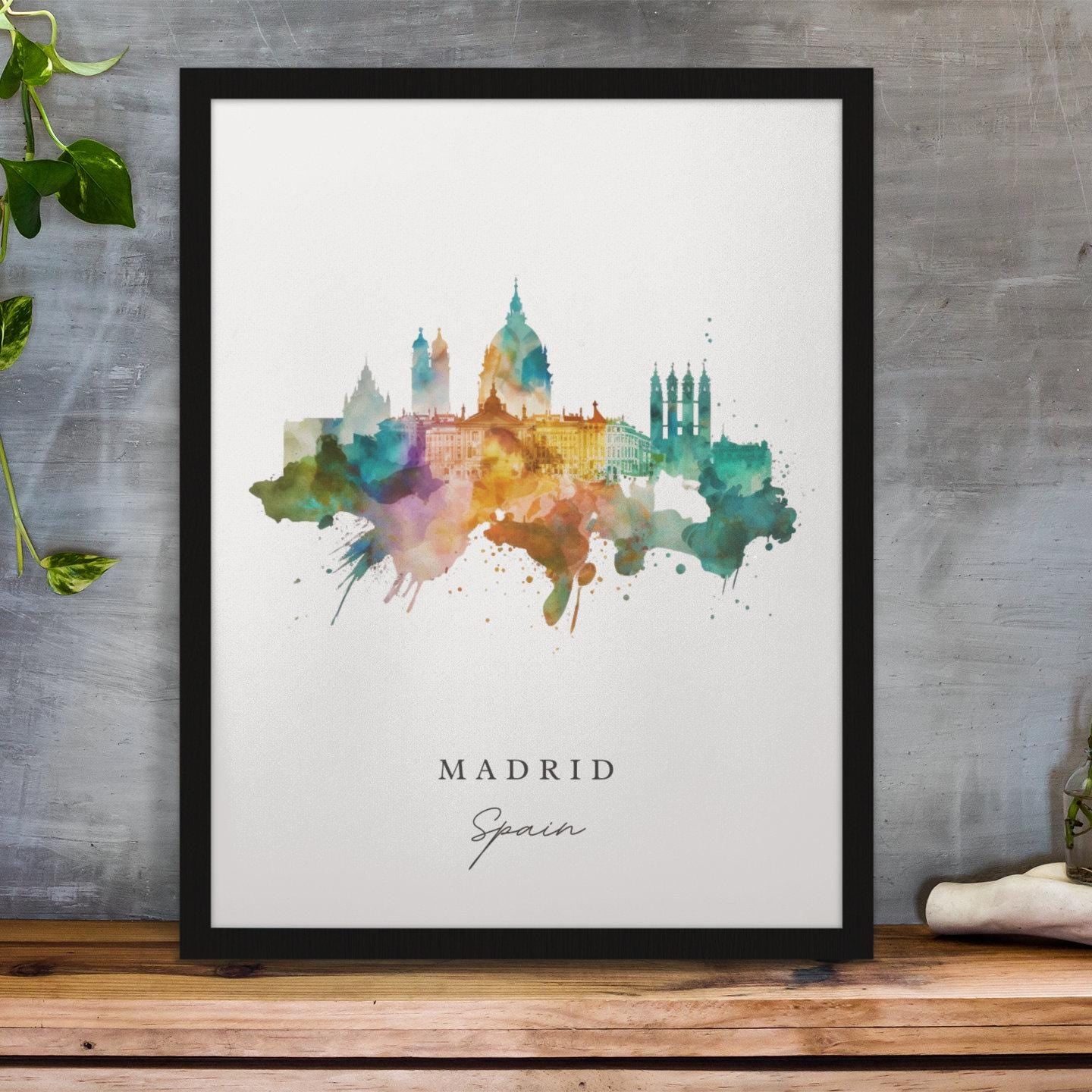 Madrid, Spain – Watercolor Art Print - Image 6