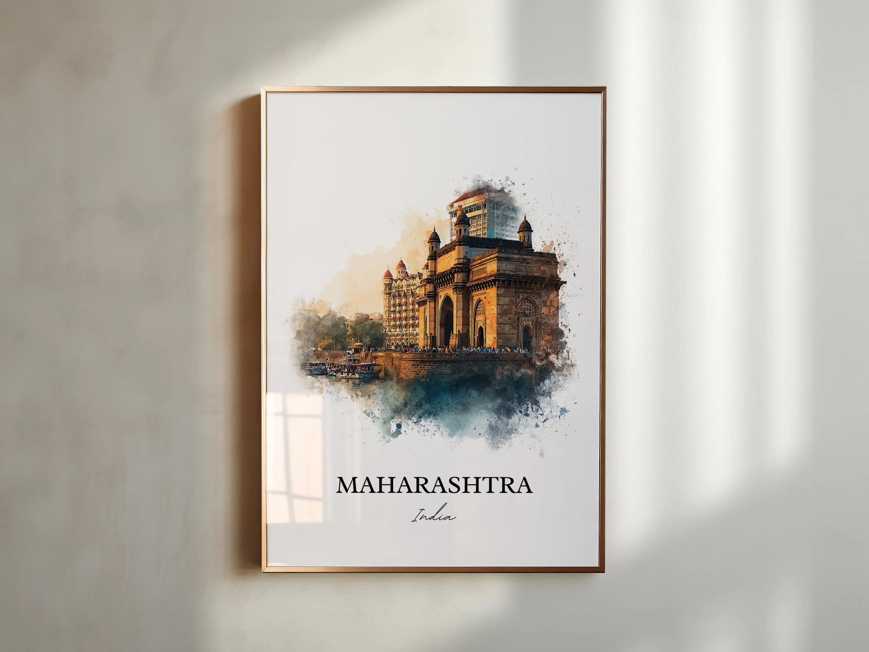 Maharashtra, India – Watercolor Art Print - Image 6