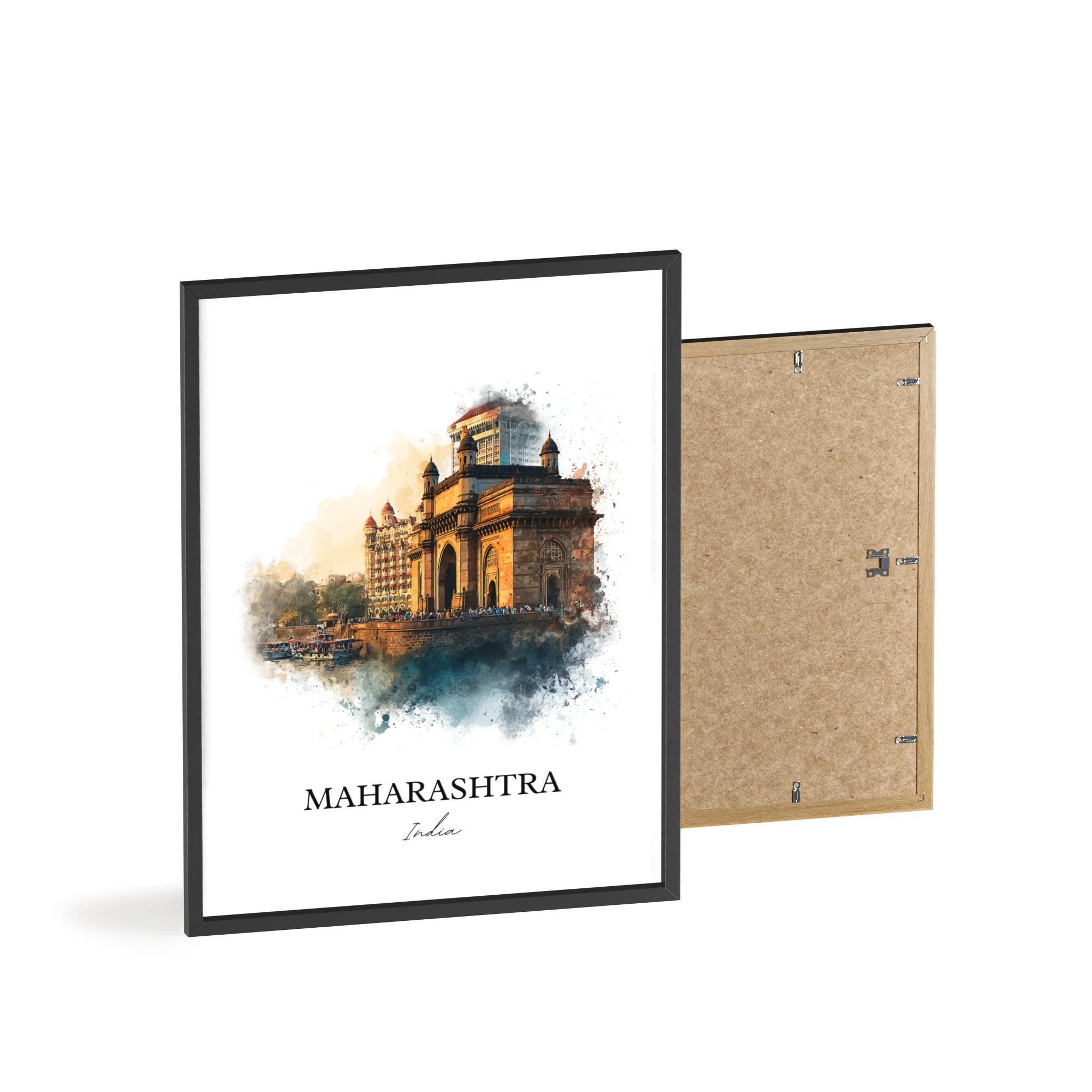 Maharashtra, India – Watercolor Art Print - Image 8
