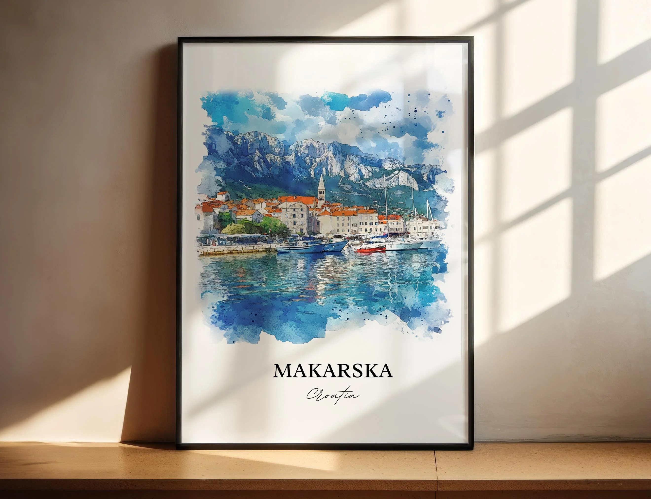 Makarska, Croatia – Watercolor Art Print