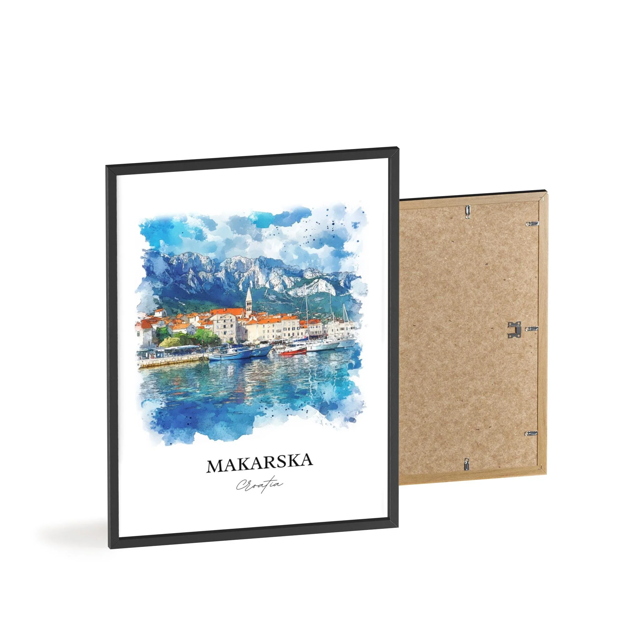 Makarska, Croatia – Watercolor Art Print - Image 8