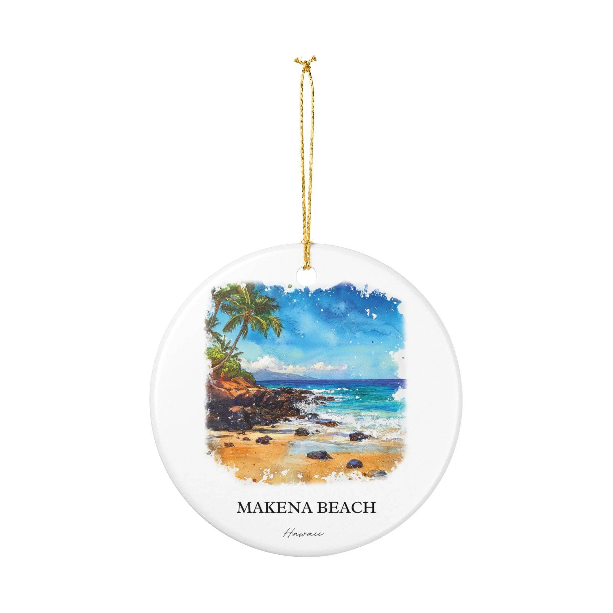Makena Beach Ornament: Unique Makena Beach Souvenir, Hawaii Xmas Decor, and Authentic Makena Beach Gift - Image 2