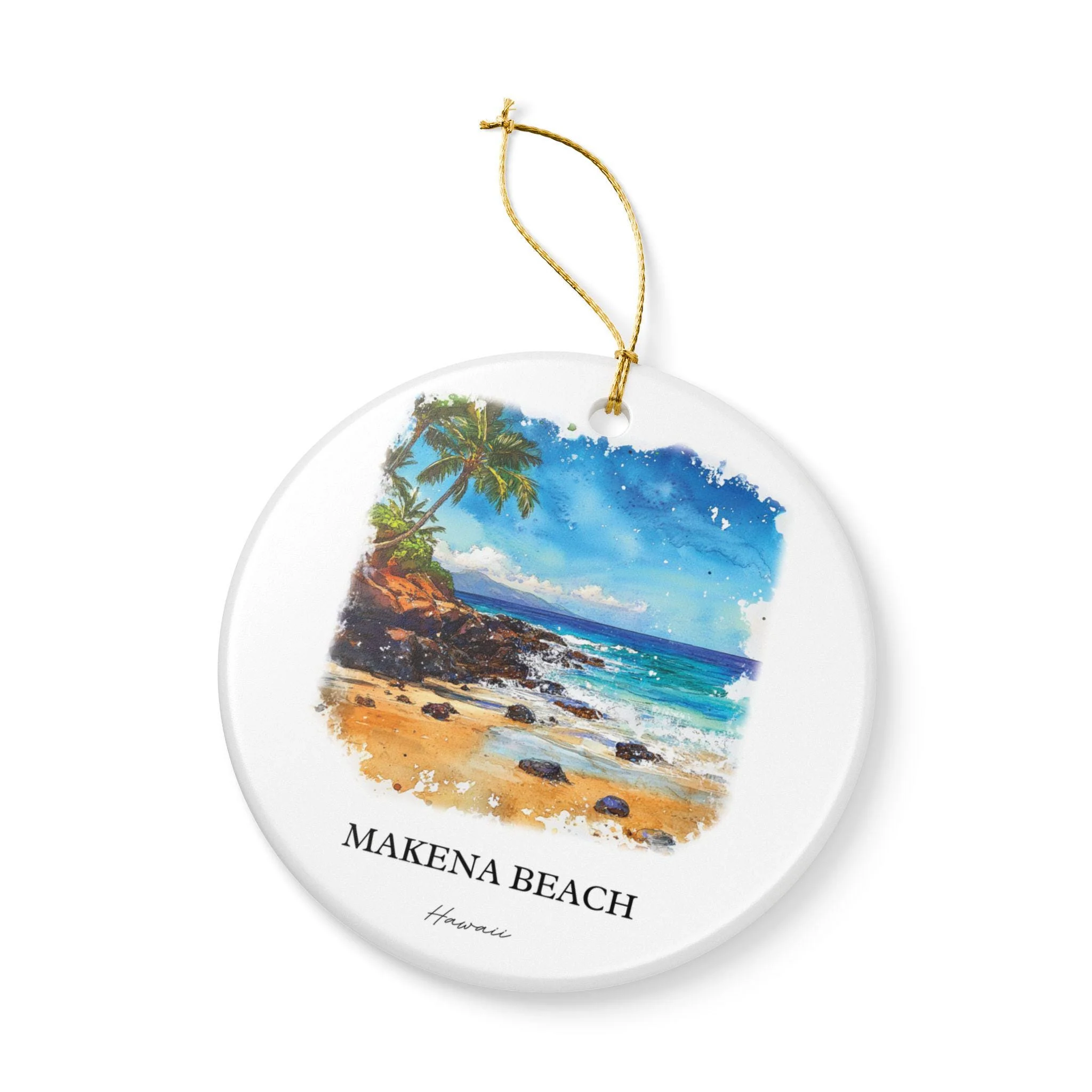 Makena Beach Ornament: Unique Makena Beach Souvenir, Hawaii Xmas Decor, and Authentic Makena Beach Gift - Image 3