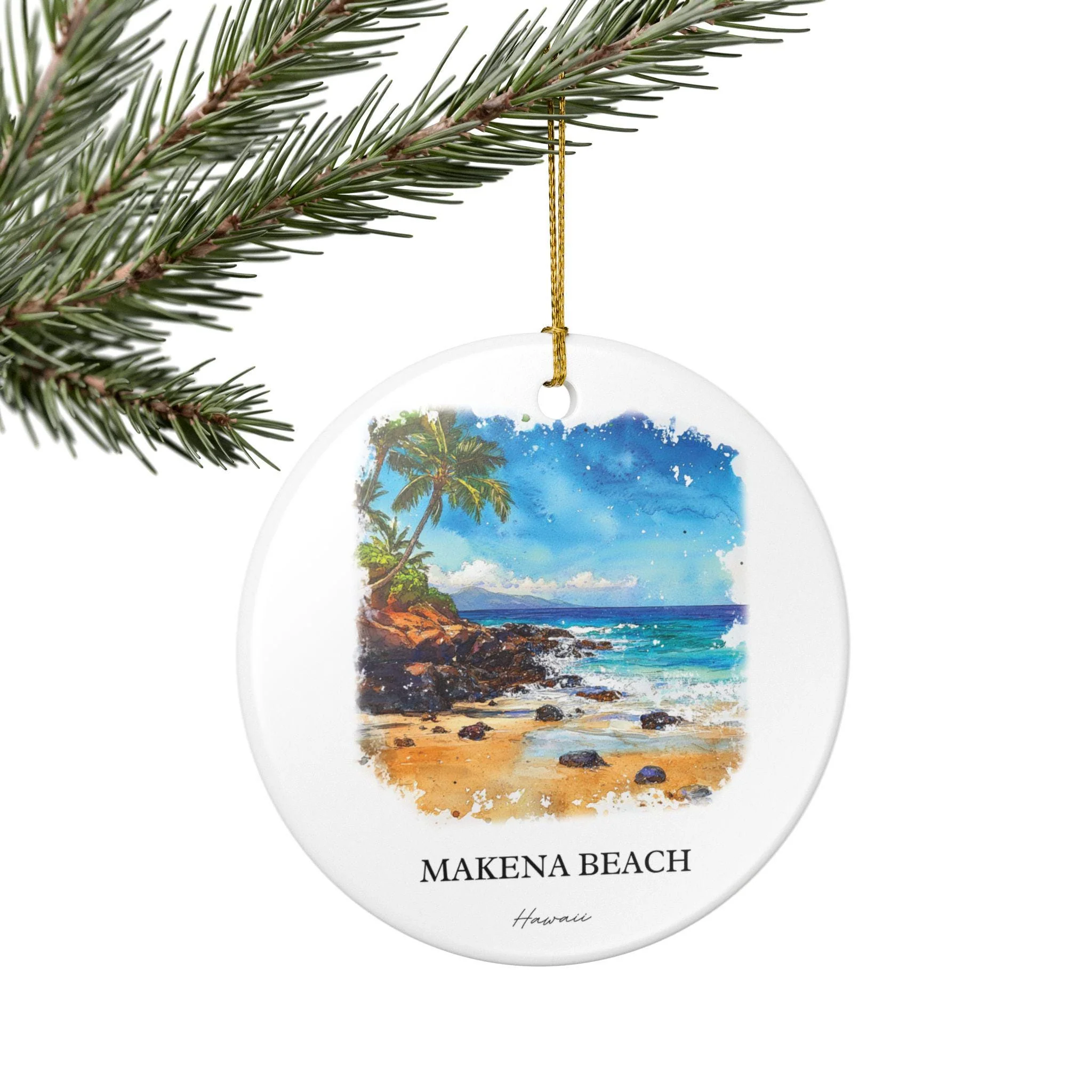Makena Beach Ornament: Unique Makena Beach Souvenir, Hawaii Xmas Decor, and Authentic Makena Beach Gift - Image 5
