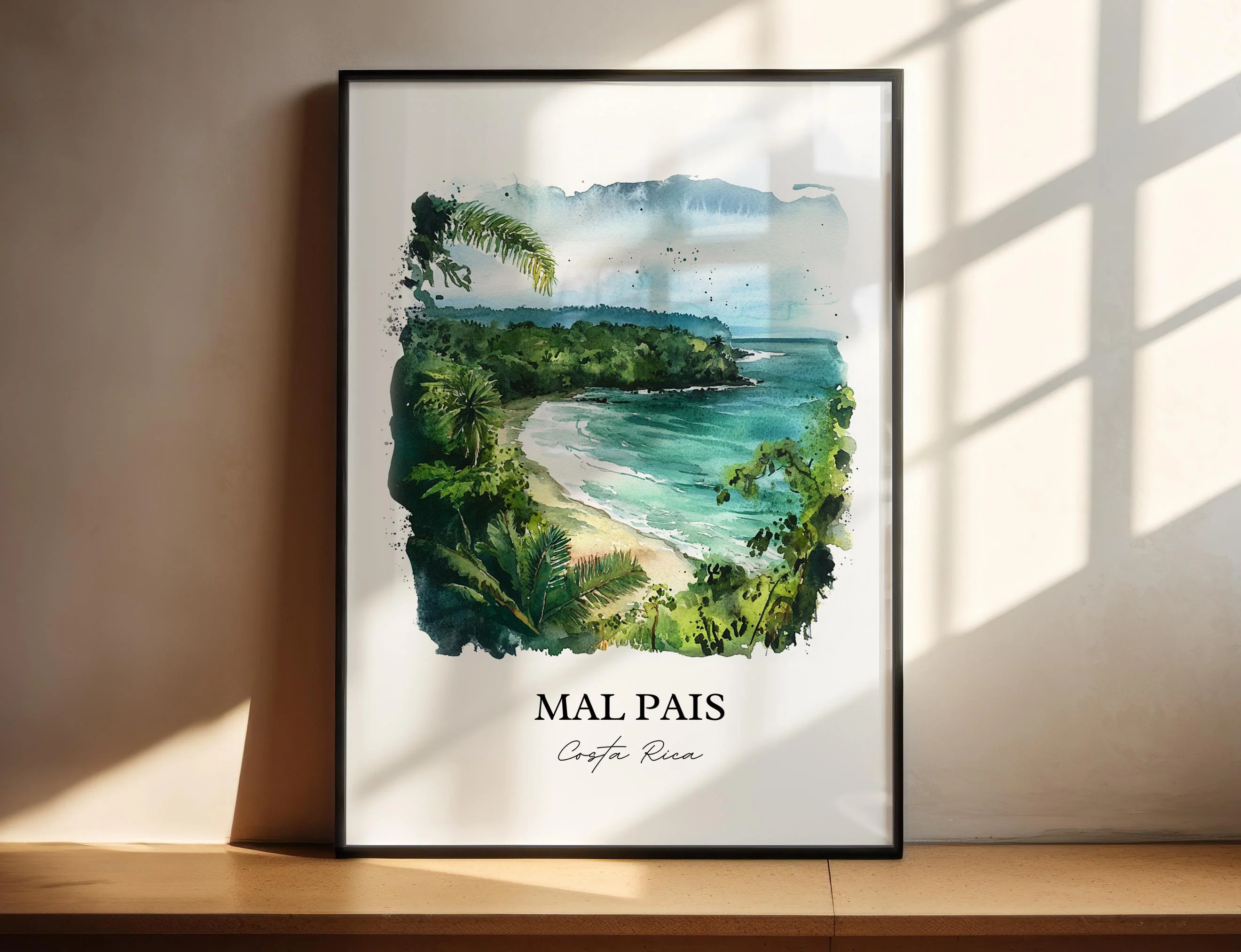 Mal Pais, Costa Rica – Watercolor Art Print