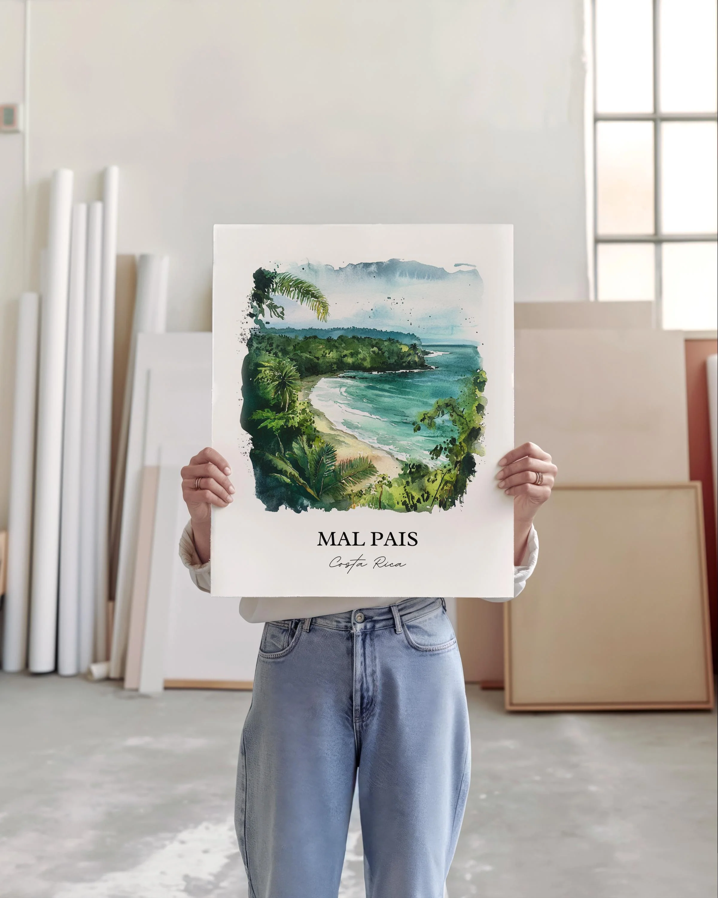 Mal Pais, Costa Rica – Watercolor Art Print - Image 3