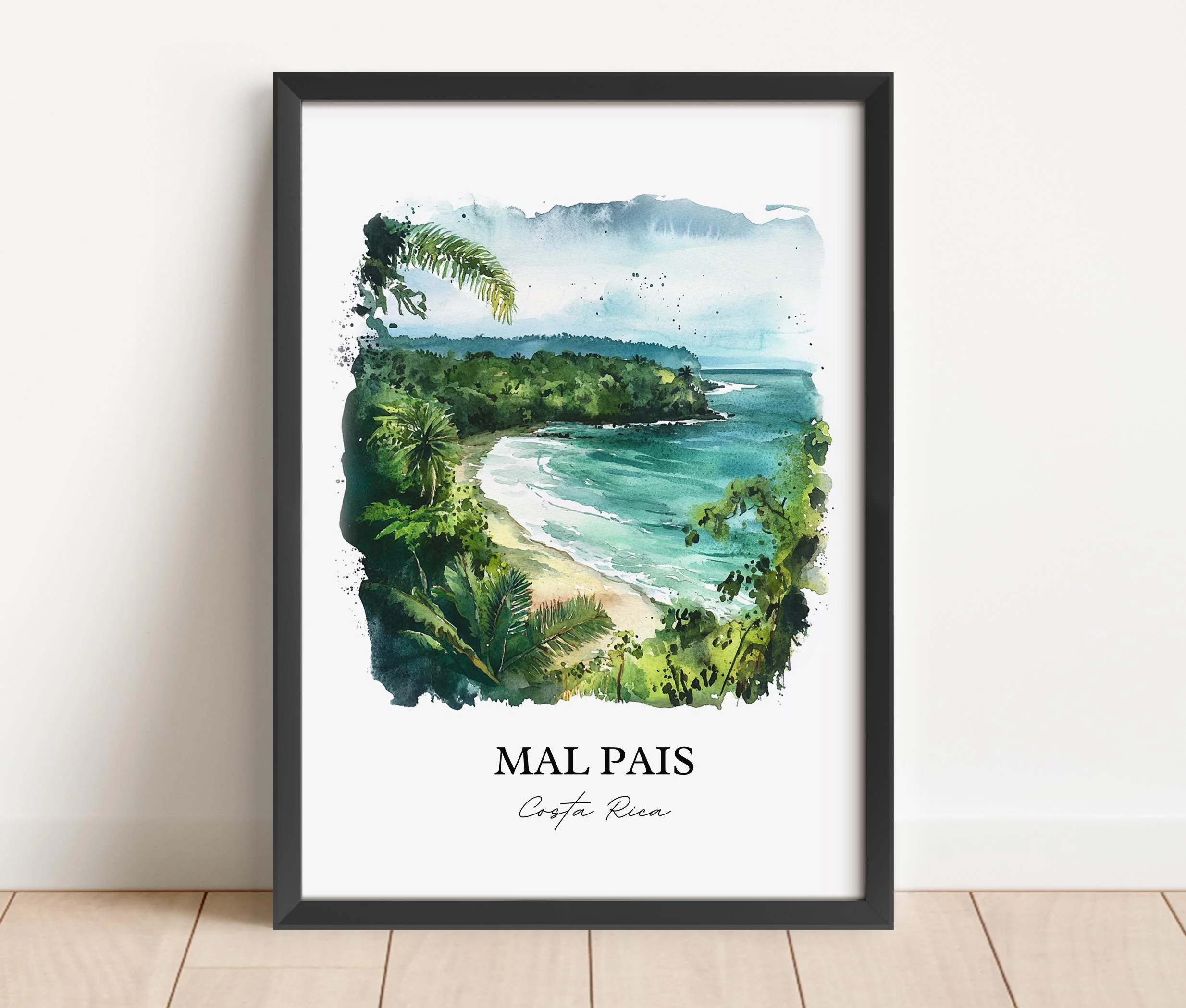 Mal Pais, Costa Rica – Watercolor Art Print - Image 6
