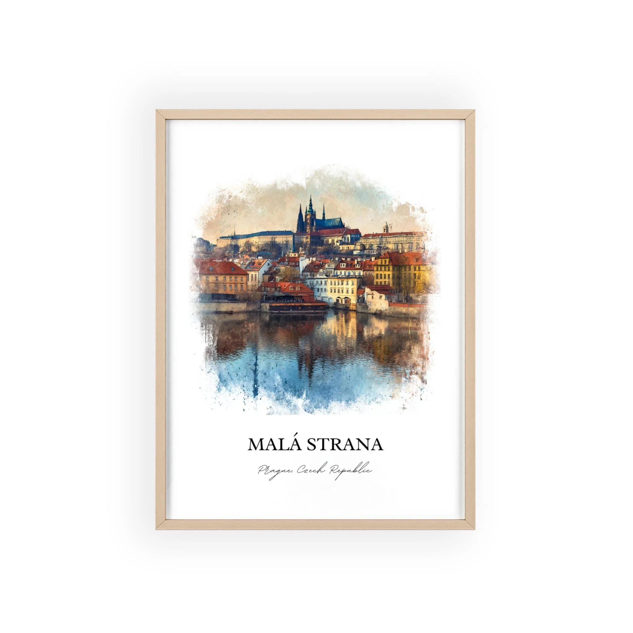Malá Strana, Czech Republic – Watercolor Art Print - Image 12
