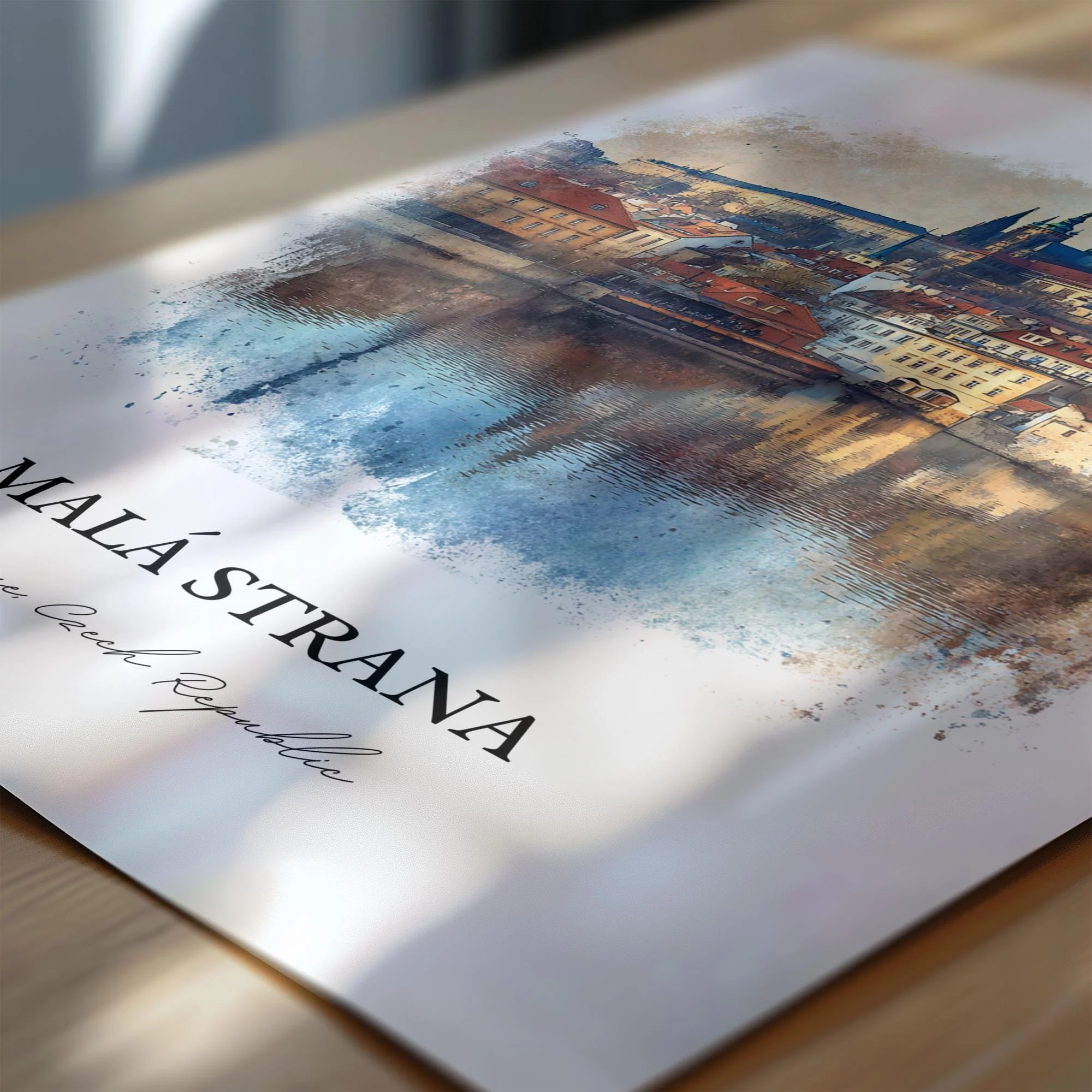 Malá Strana, Czech Republic – Watercolor Art Print - Image 2