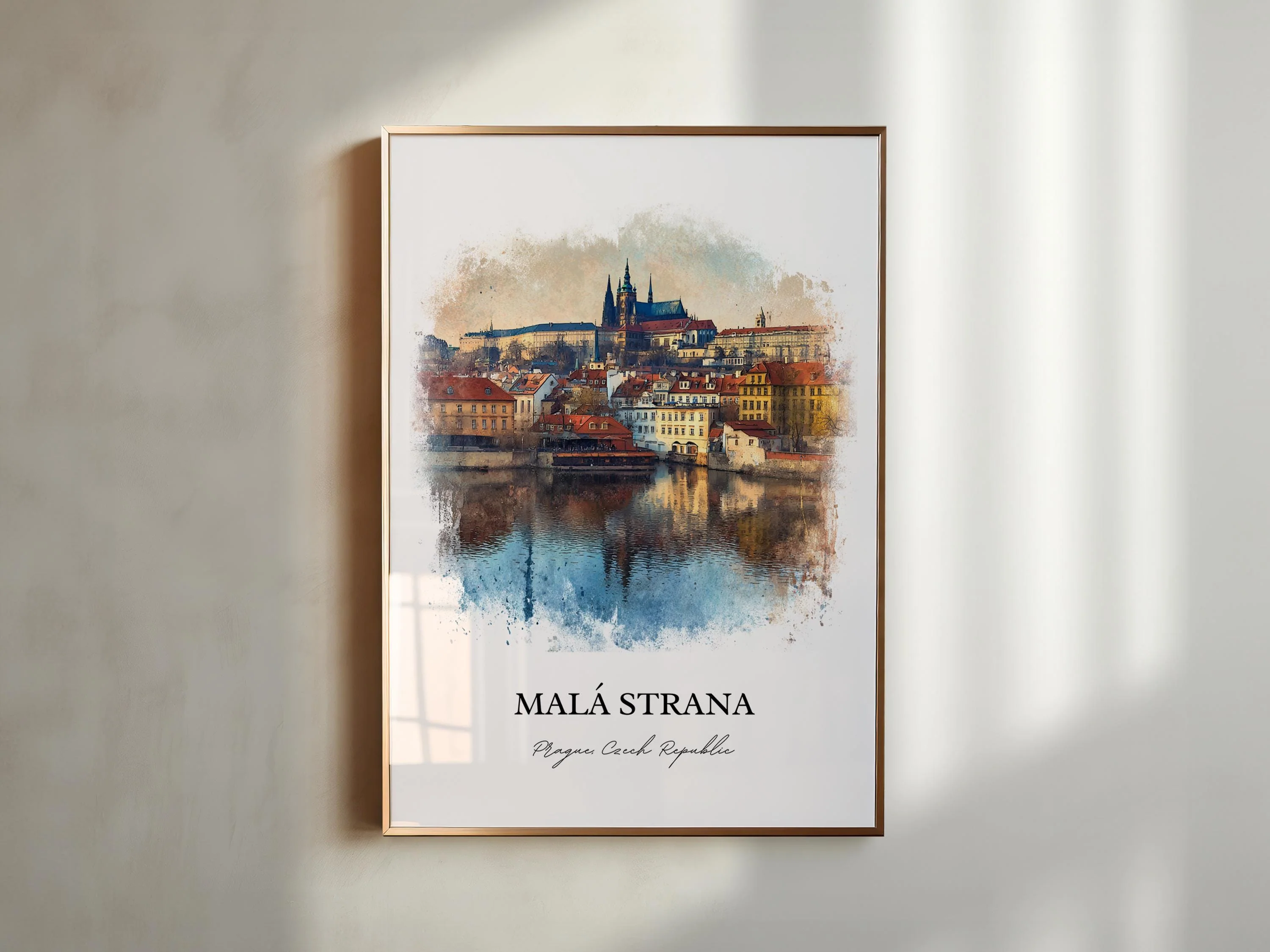Malá Strana, Czech Republic – Watercolor Art Print - Image 6
