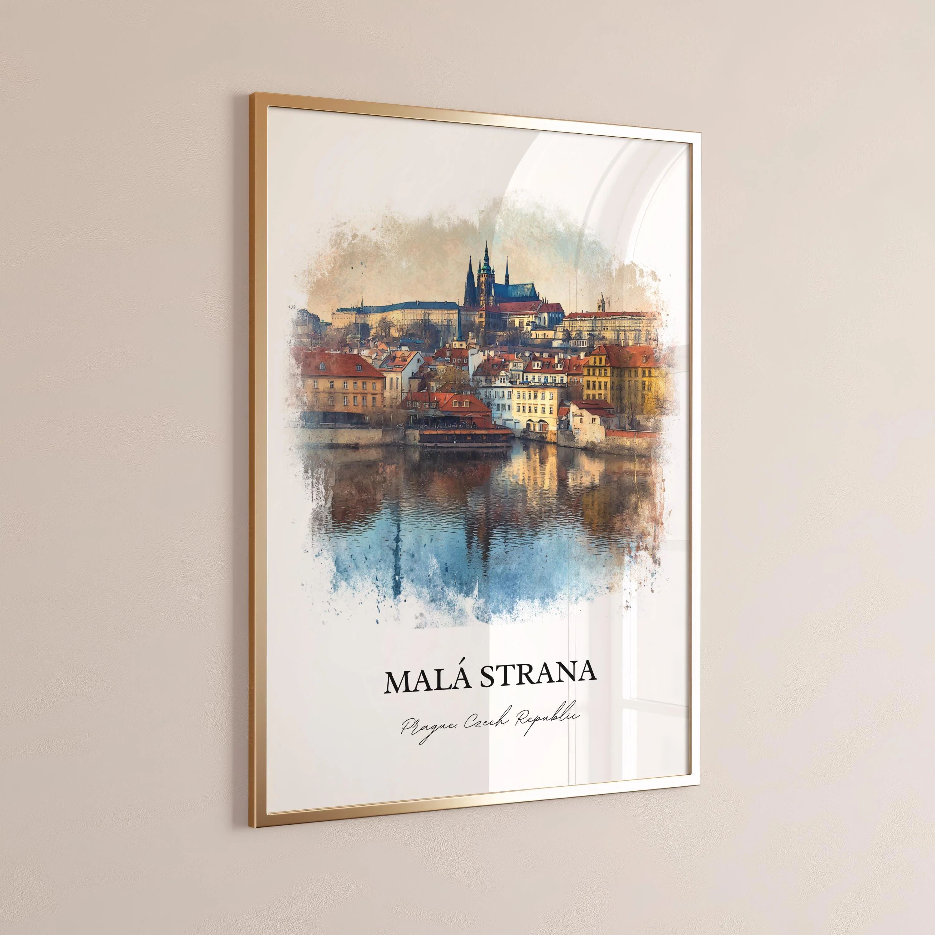 Malá Strana, Czech Republic – Watercolor Art Print - Image 8