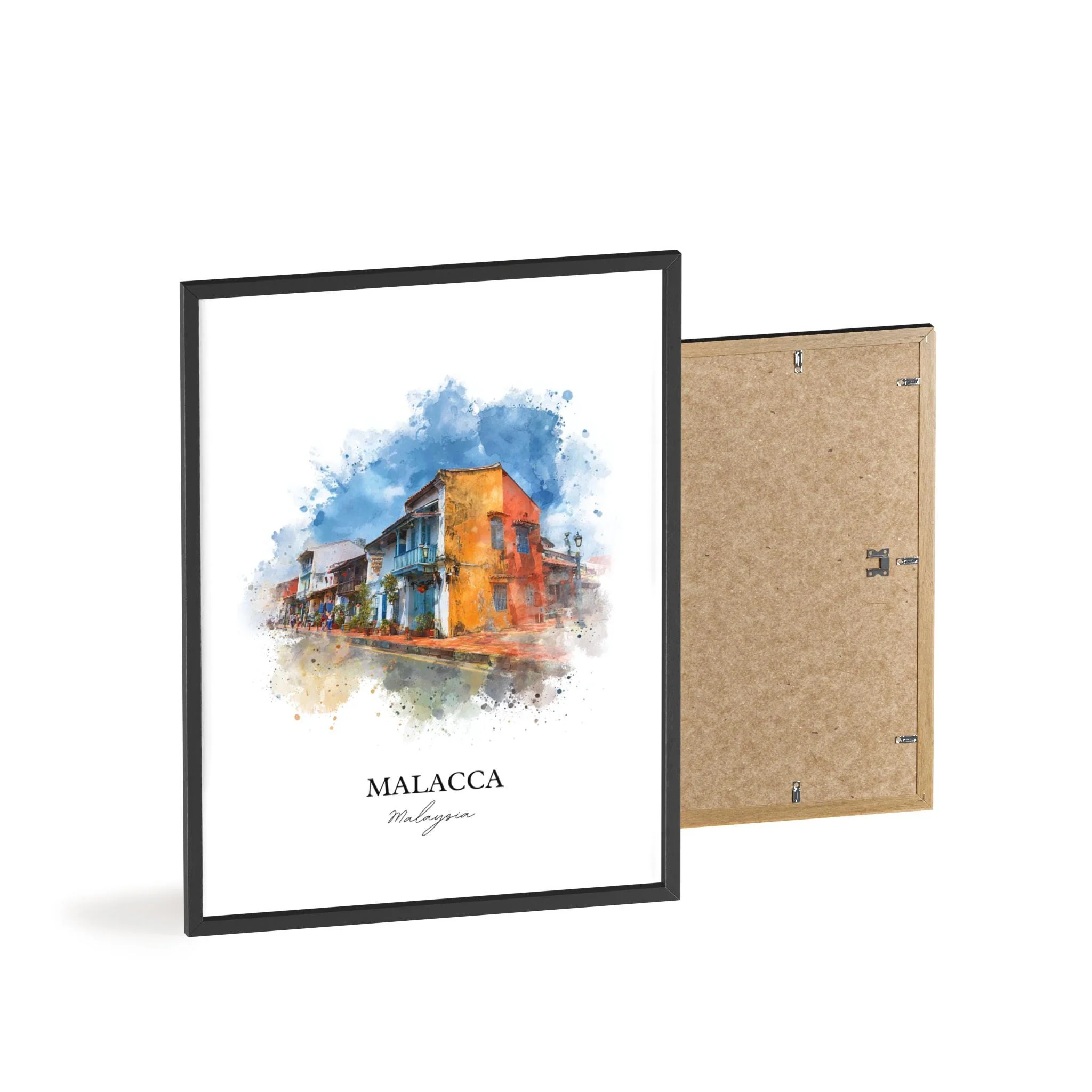 Malacca, Malaysia – Watercolor Art Print - Image 11