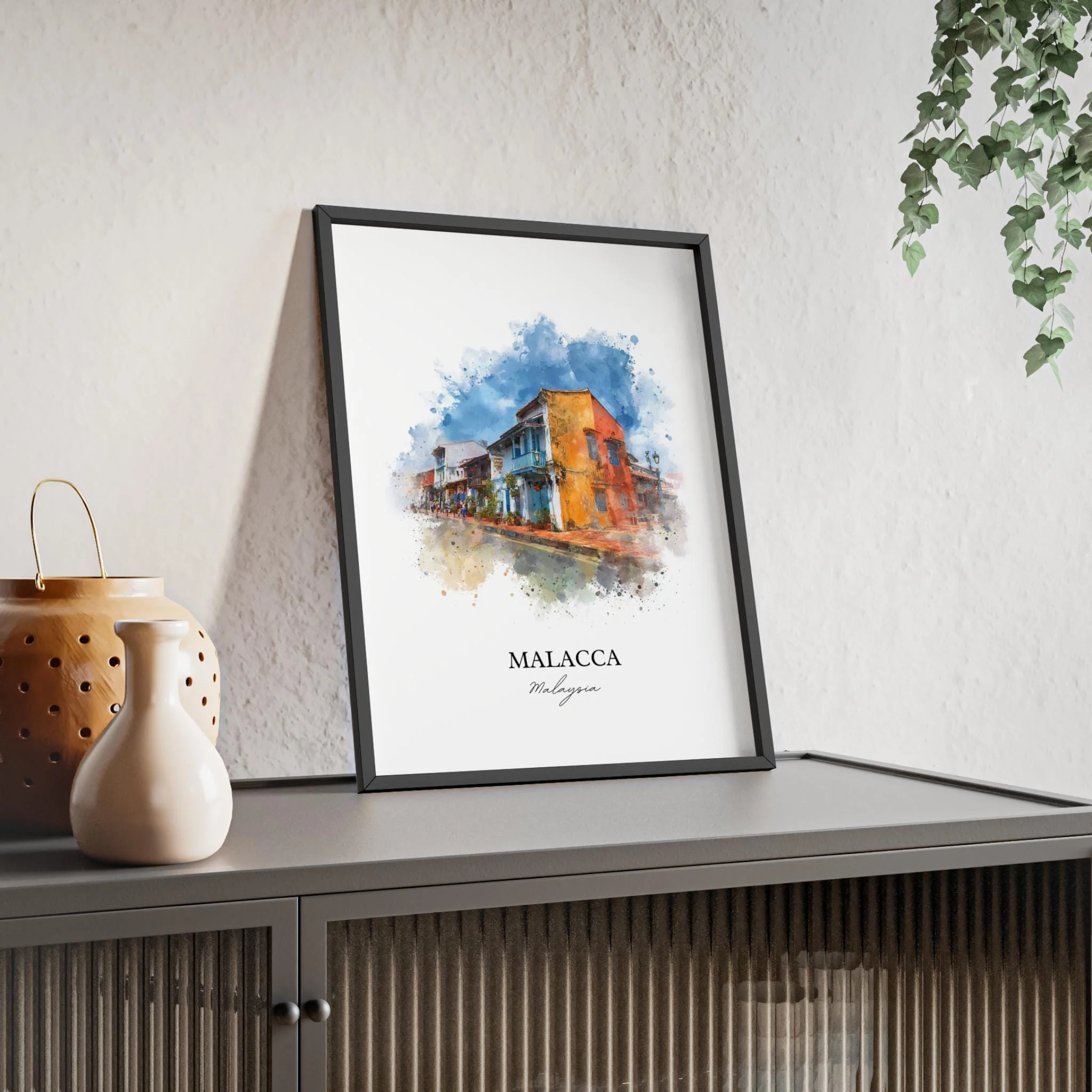 Malacca, Malaysia – Watercolor Art Print - Image 5