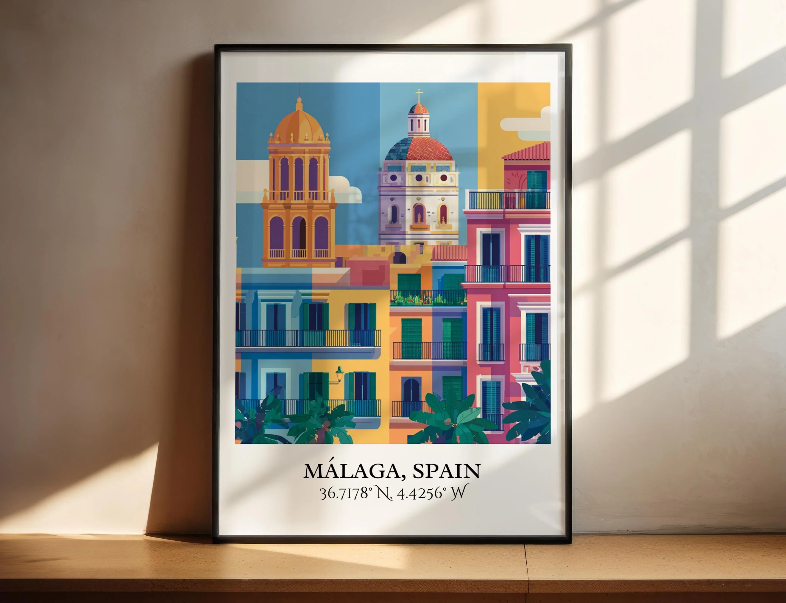 Málaga, Spain – Watercolor Art Print - Image 6