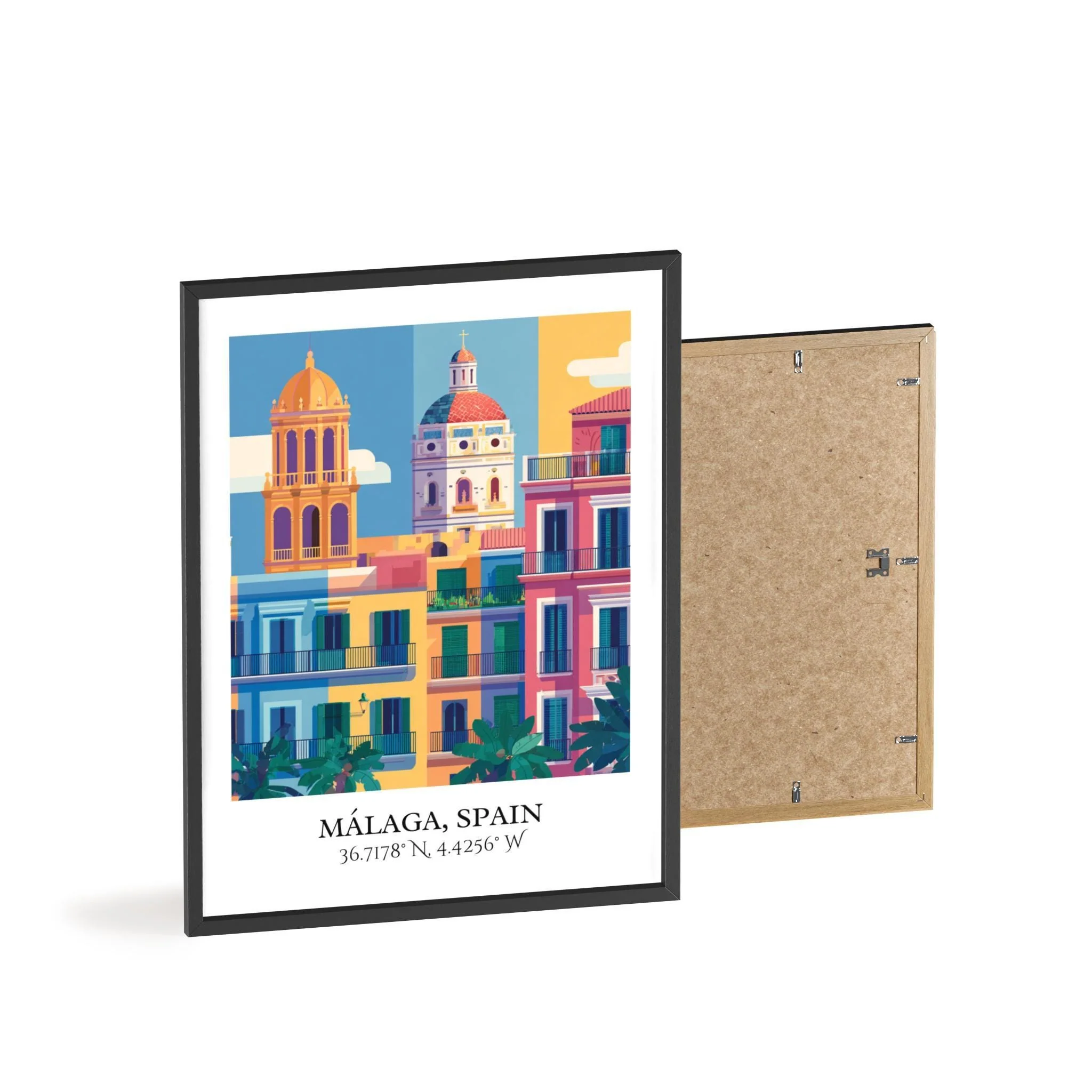 Málaga, Spain – Watercolor Art Print - Image 8