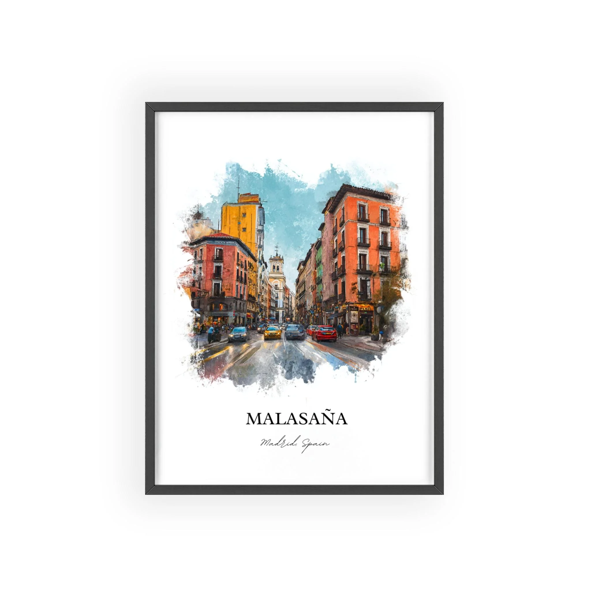 Malasaña, Spain – Watercolor Art Print - Image 10