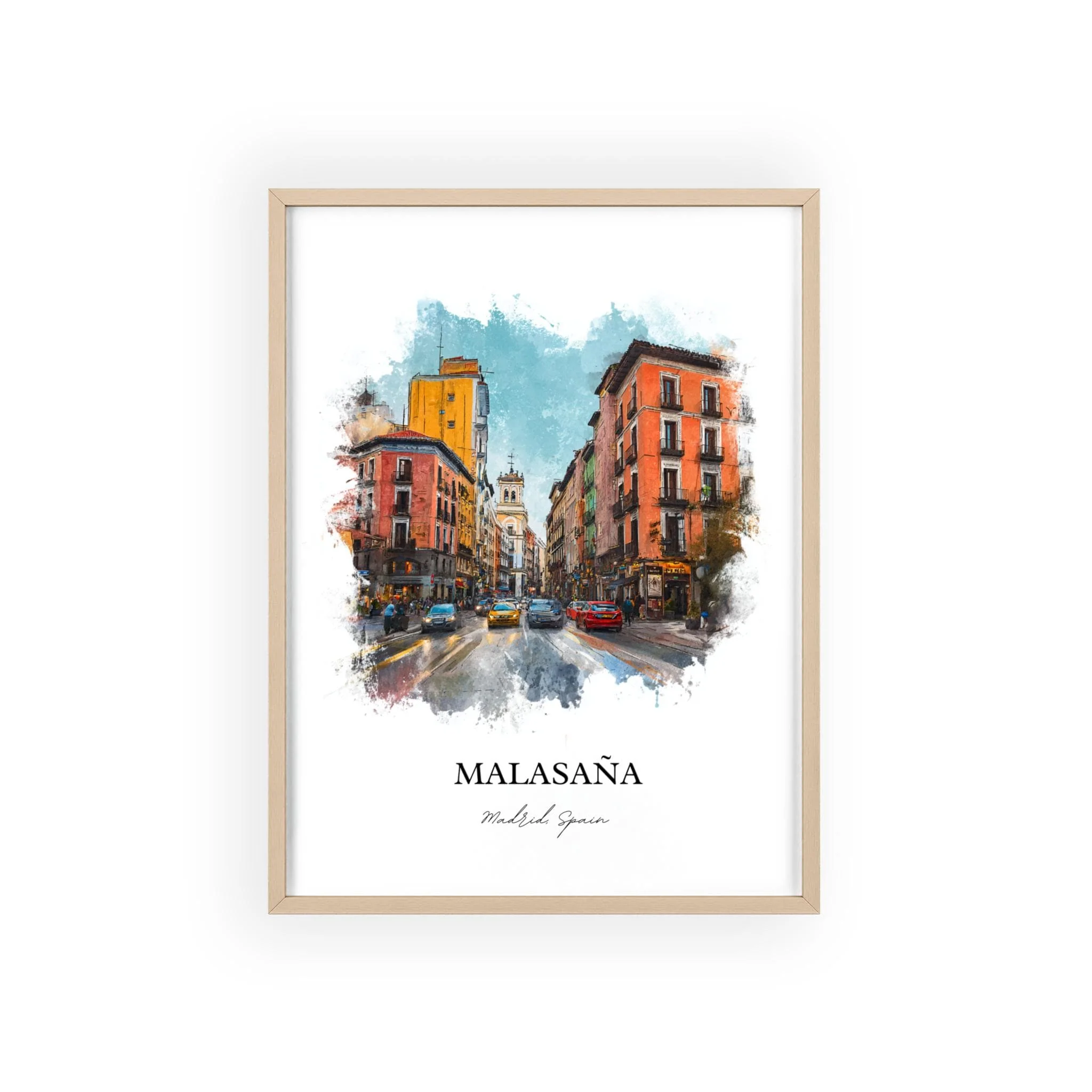 Malasaña, Spain – Watercolor Art Print - Image 12