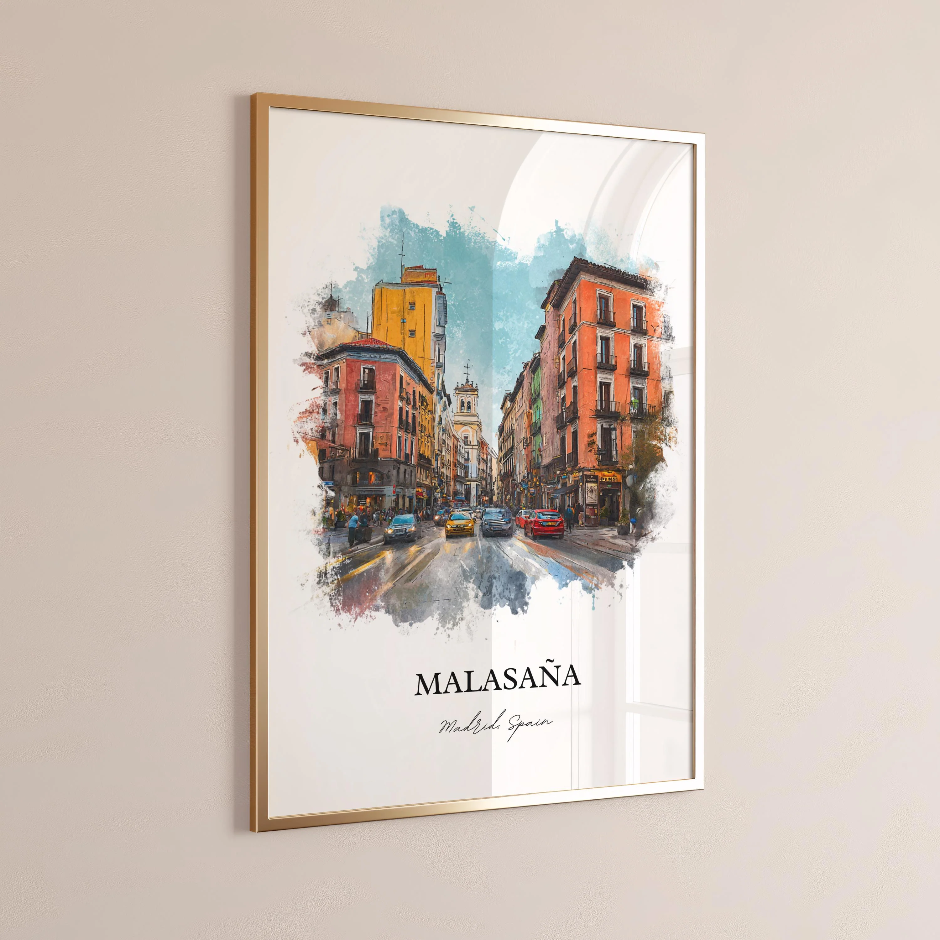 Malasaña, Spain – Watercolor Art Print - Image 6