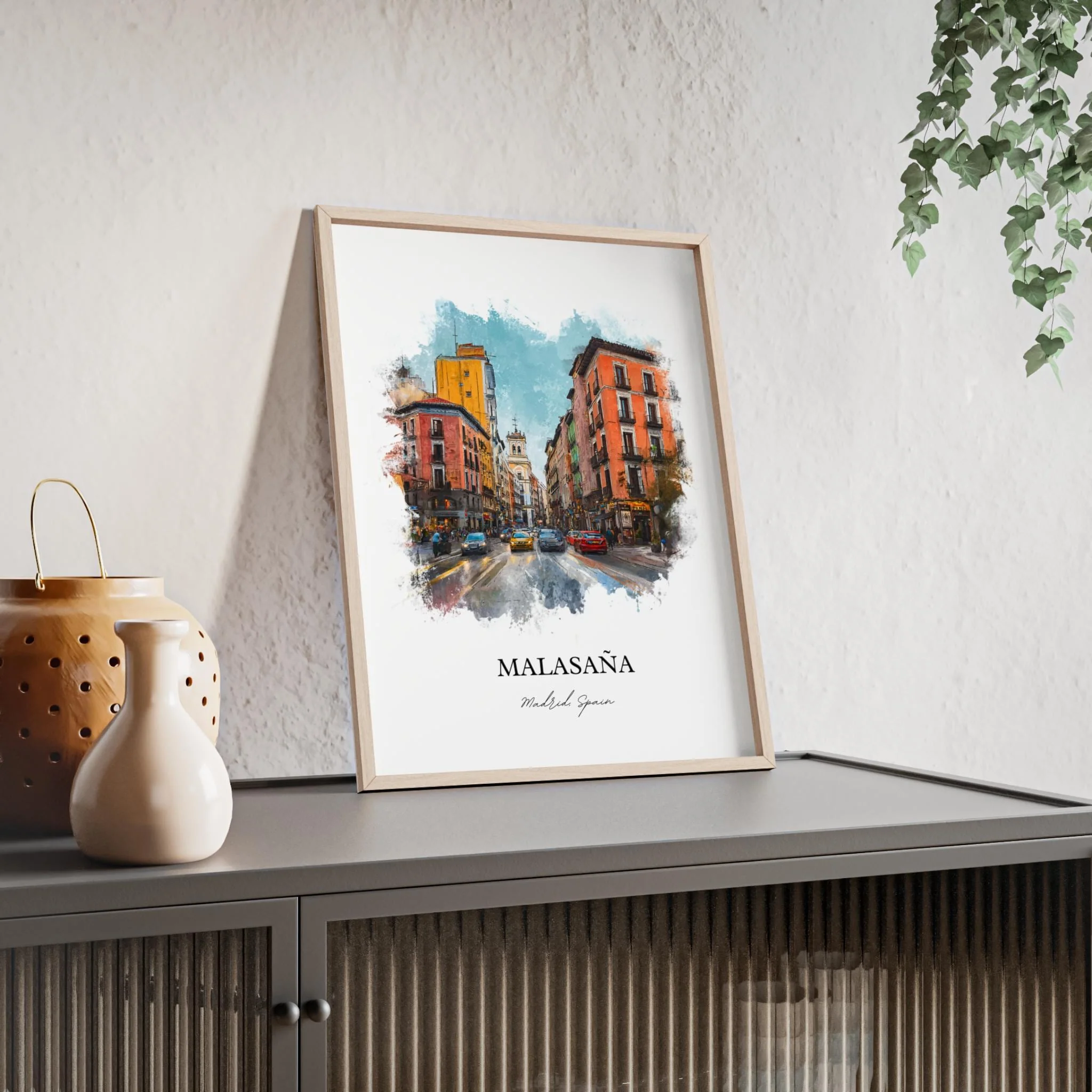 Malasaña, Spain – Watercolor Art Print - Image 9