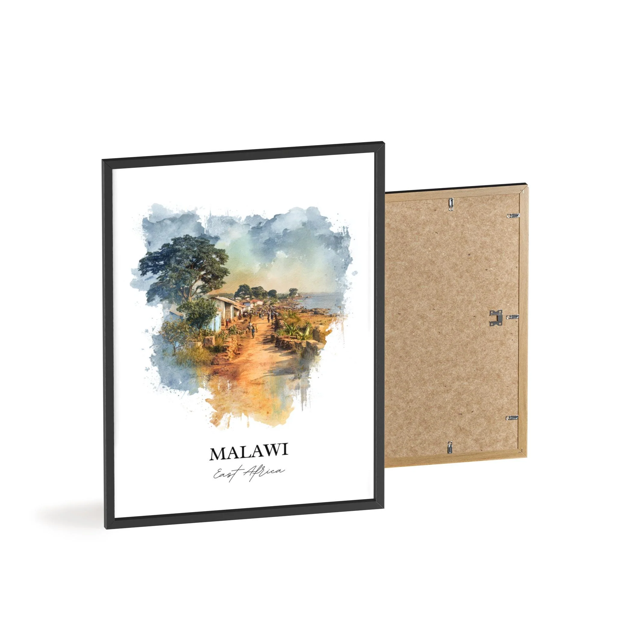 Malawi, East Africa – Watercolor Art Print - Image 8