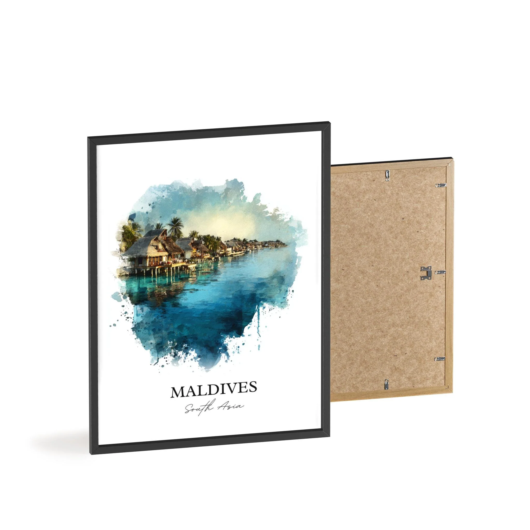 Maldives, Maldives – Watercolor Art Print - Image 8