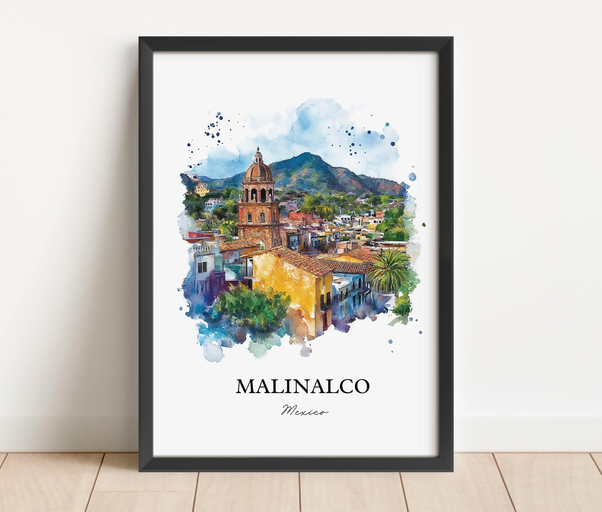 Malinalco, Mexico – Watercolor Art Print - Image 6