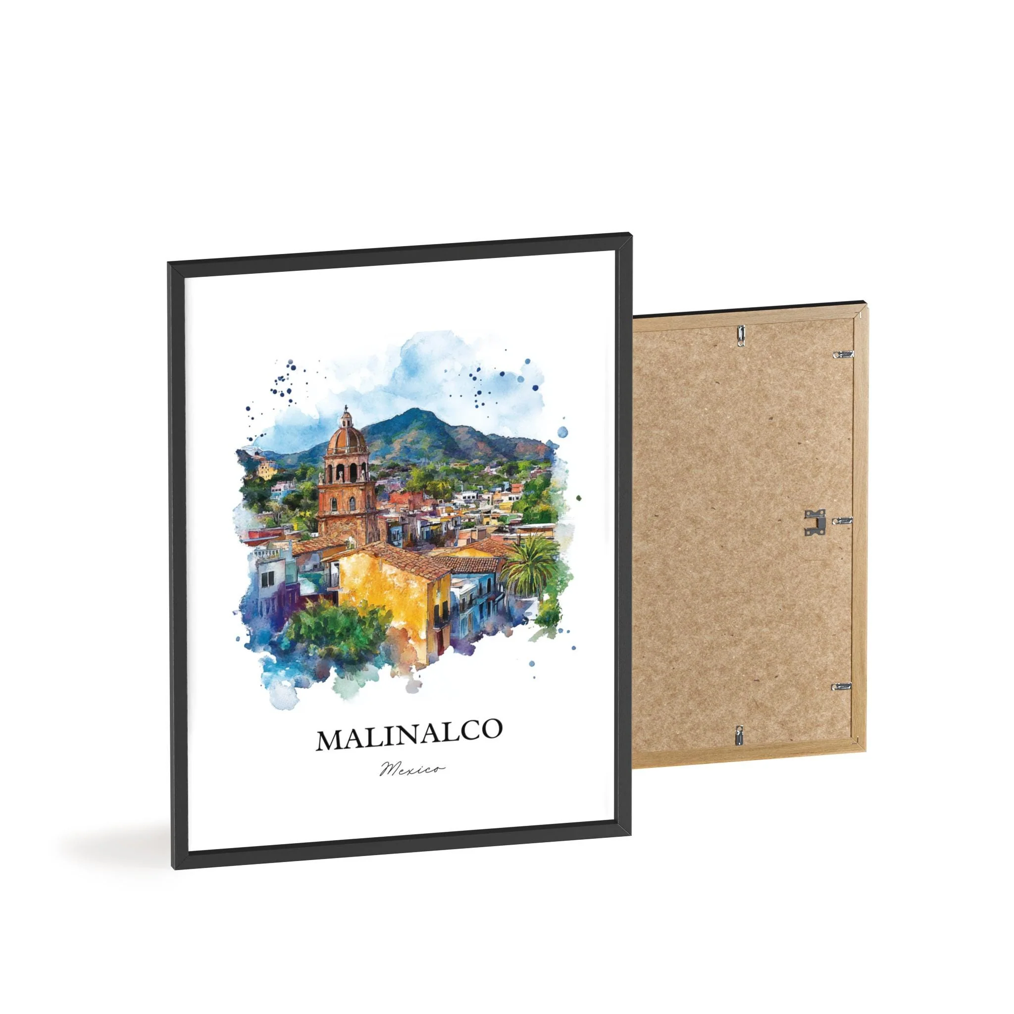 Malinalco, Mexico – Watercolor Art Print - Image 8