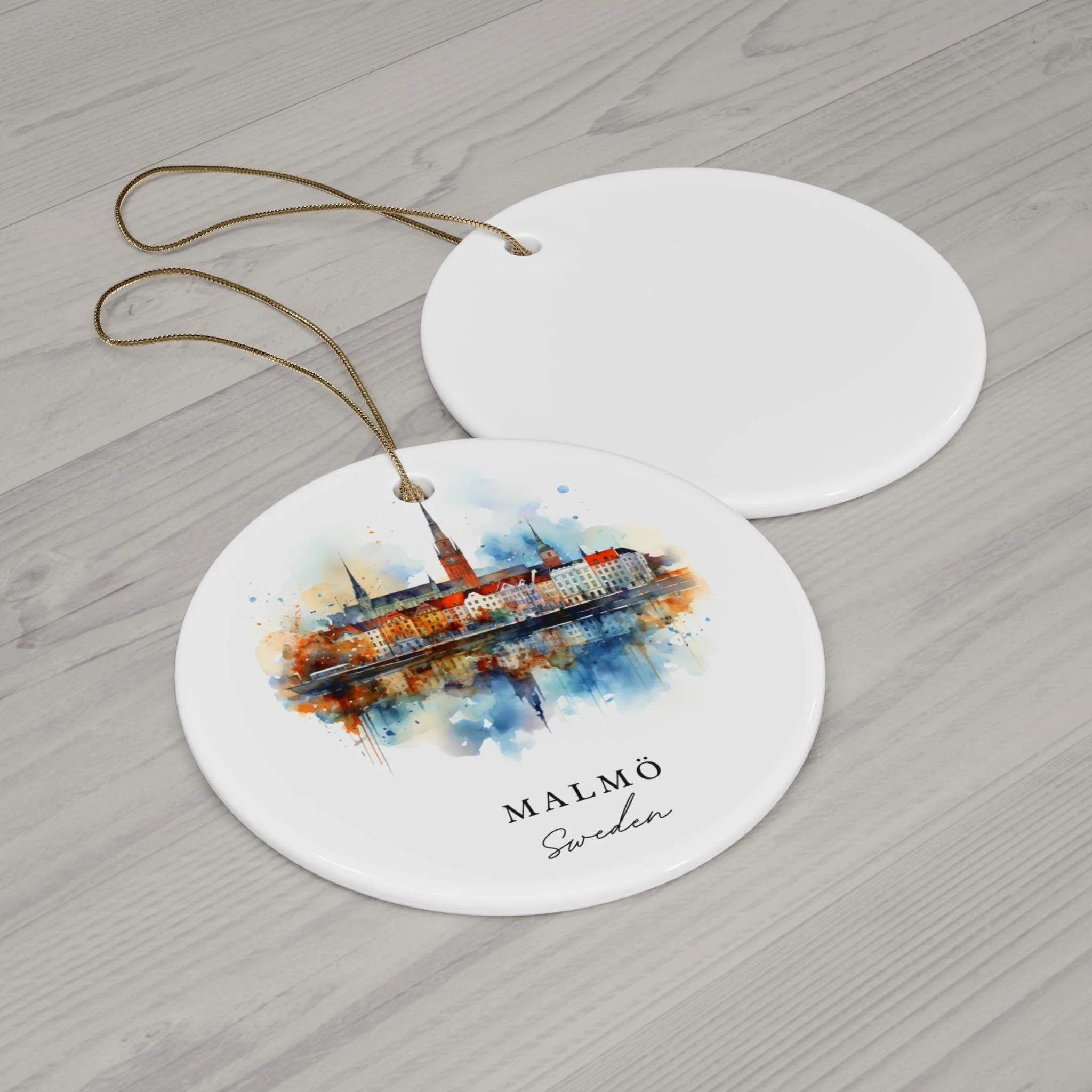 Malmo Sweden Ornament: Unique Malmo Souvenir, Malmo Xmas Decor, and Authentic Malmo Sweden Christmas Gift - Image 2