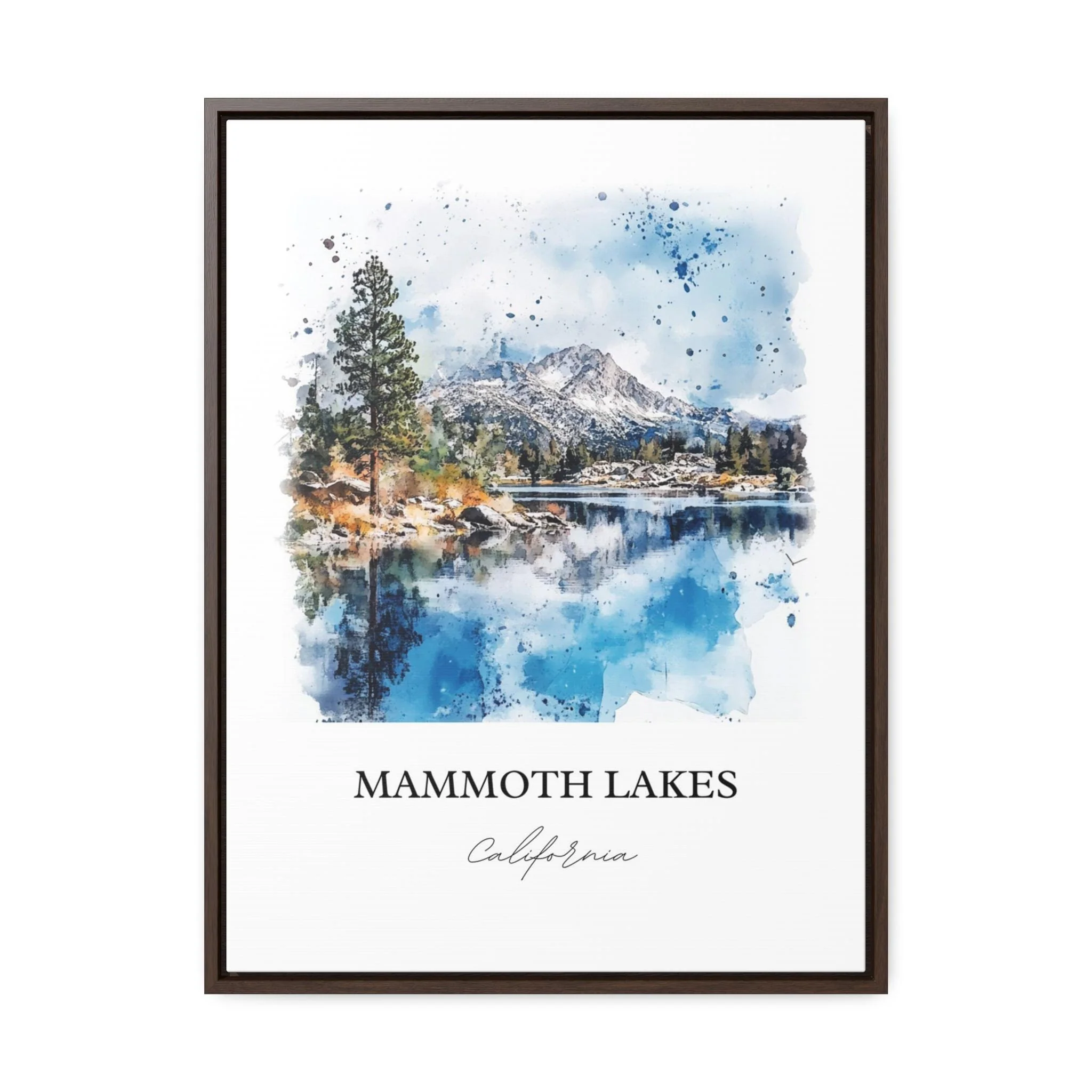Mammoth Lakes, USA – Watercolor Art Print of June Mountain, Sierra Nevada - Image 7