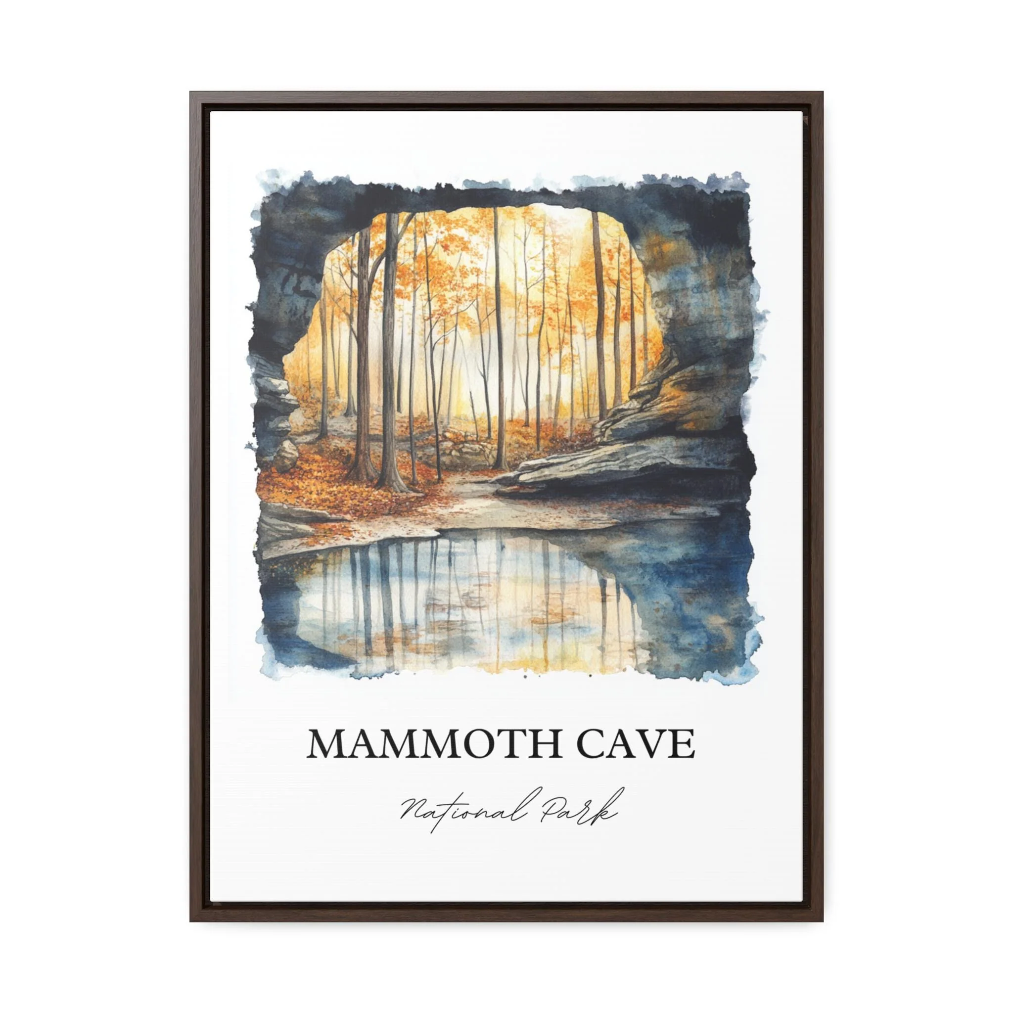 Mammoth Cave, Kentucky, Kentucky – Watercolor Art Print - Image 7