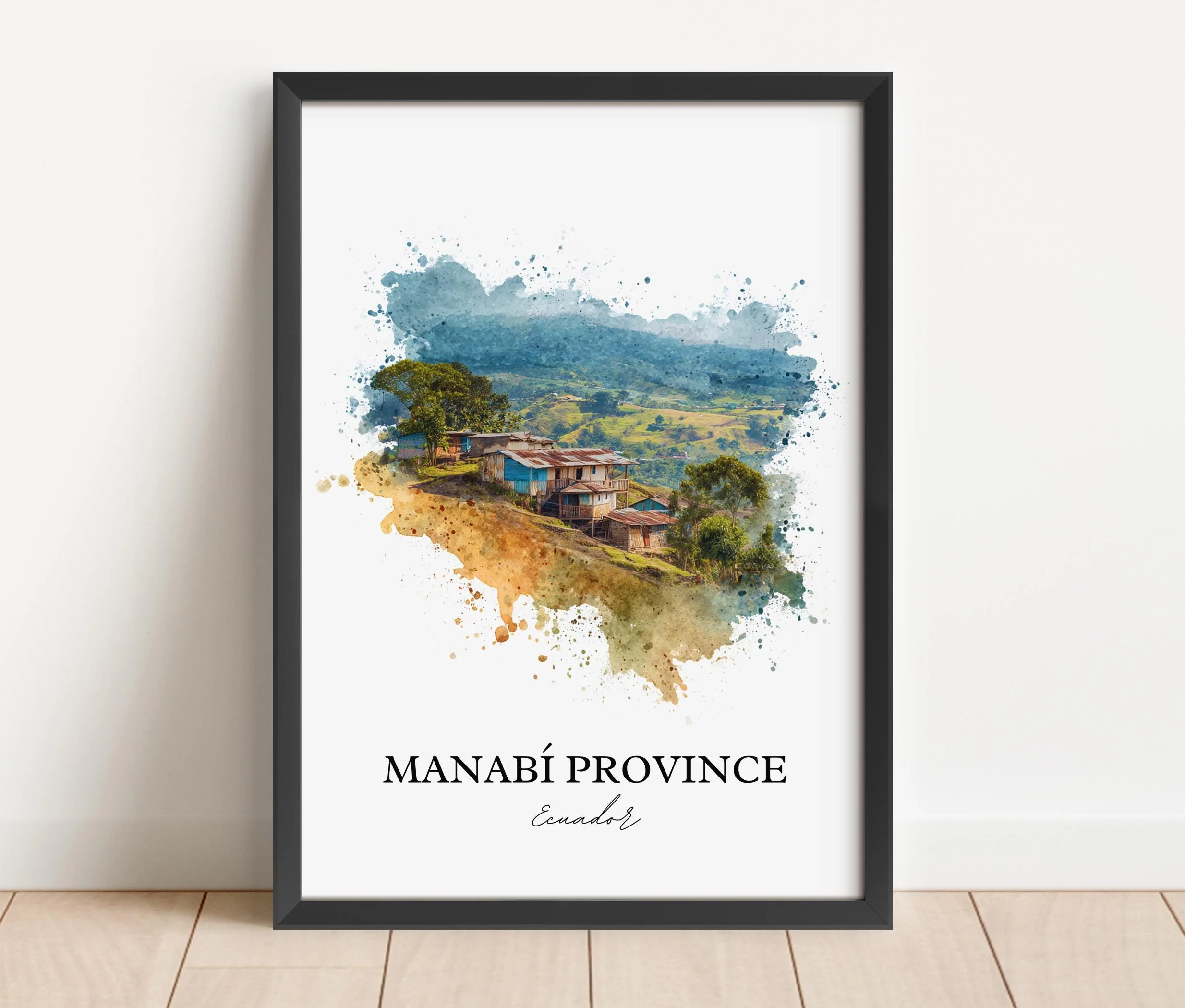 Manabí Province, Ecuador – Watercolor Art Print - Image 6
