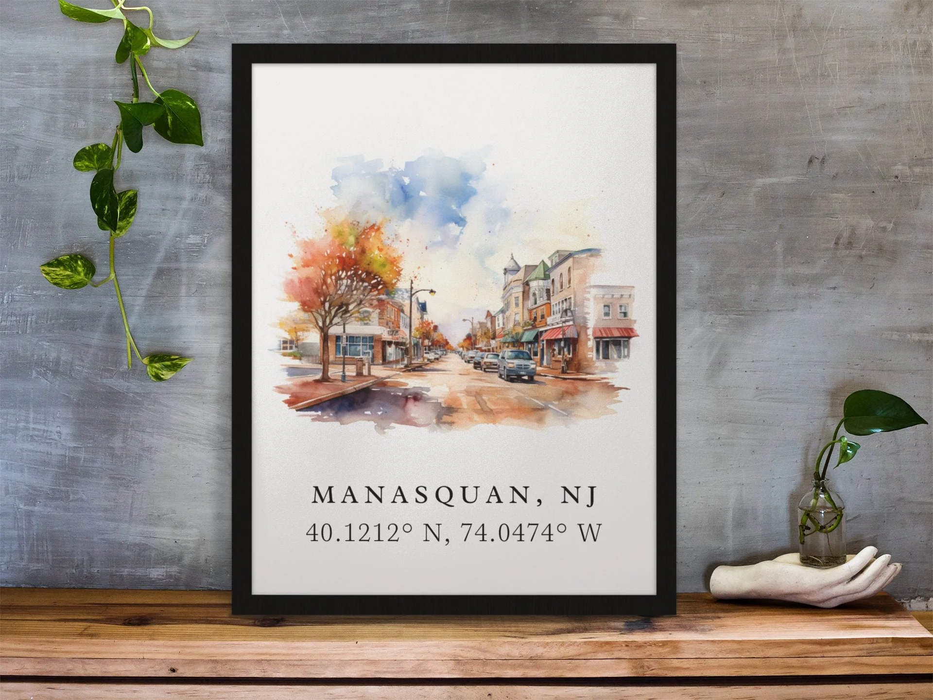 Manasquan, New Jersey – Watercolor Art Print - Image 2