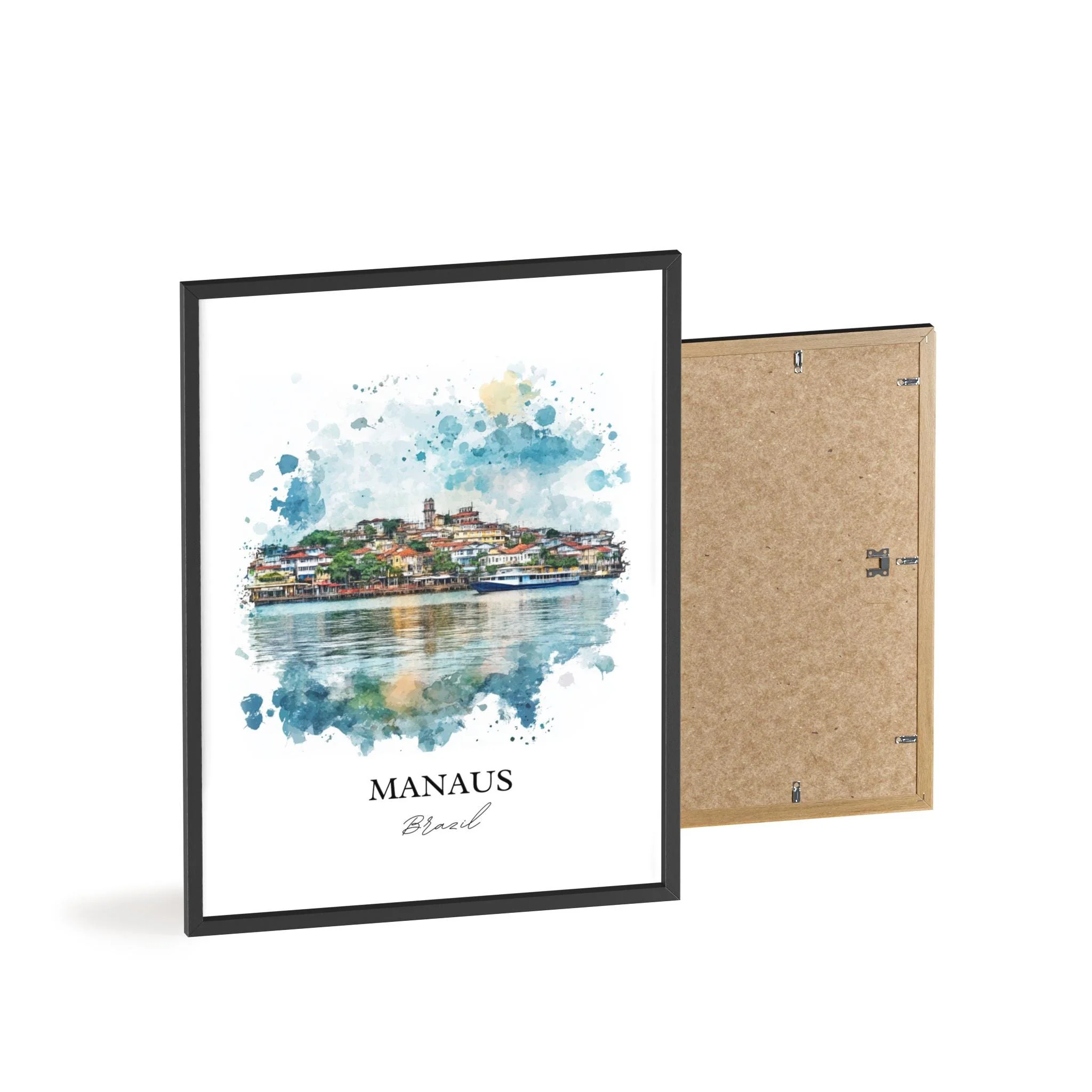 Manaus, Brazil – Watercolor Art Print - Image 8