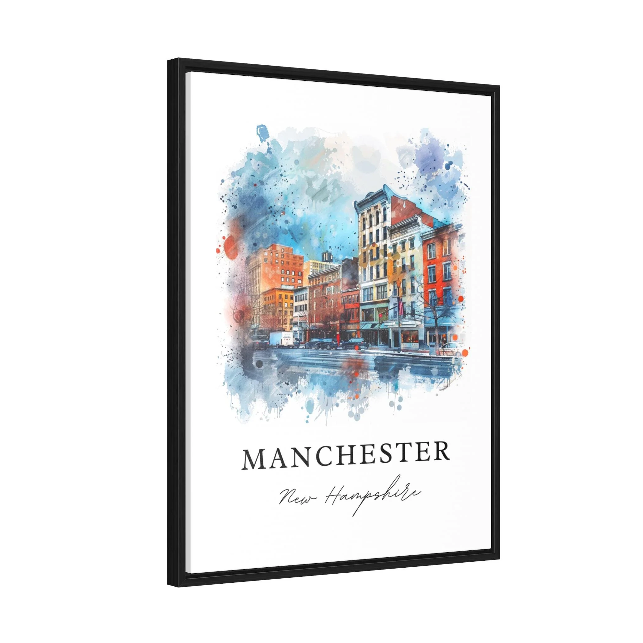 Manchester, NH – Watercolor Art Print - Image 7