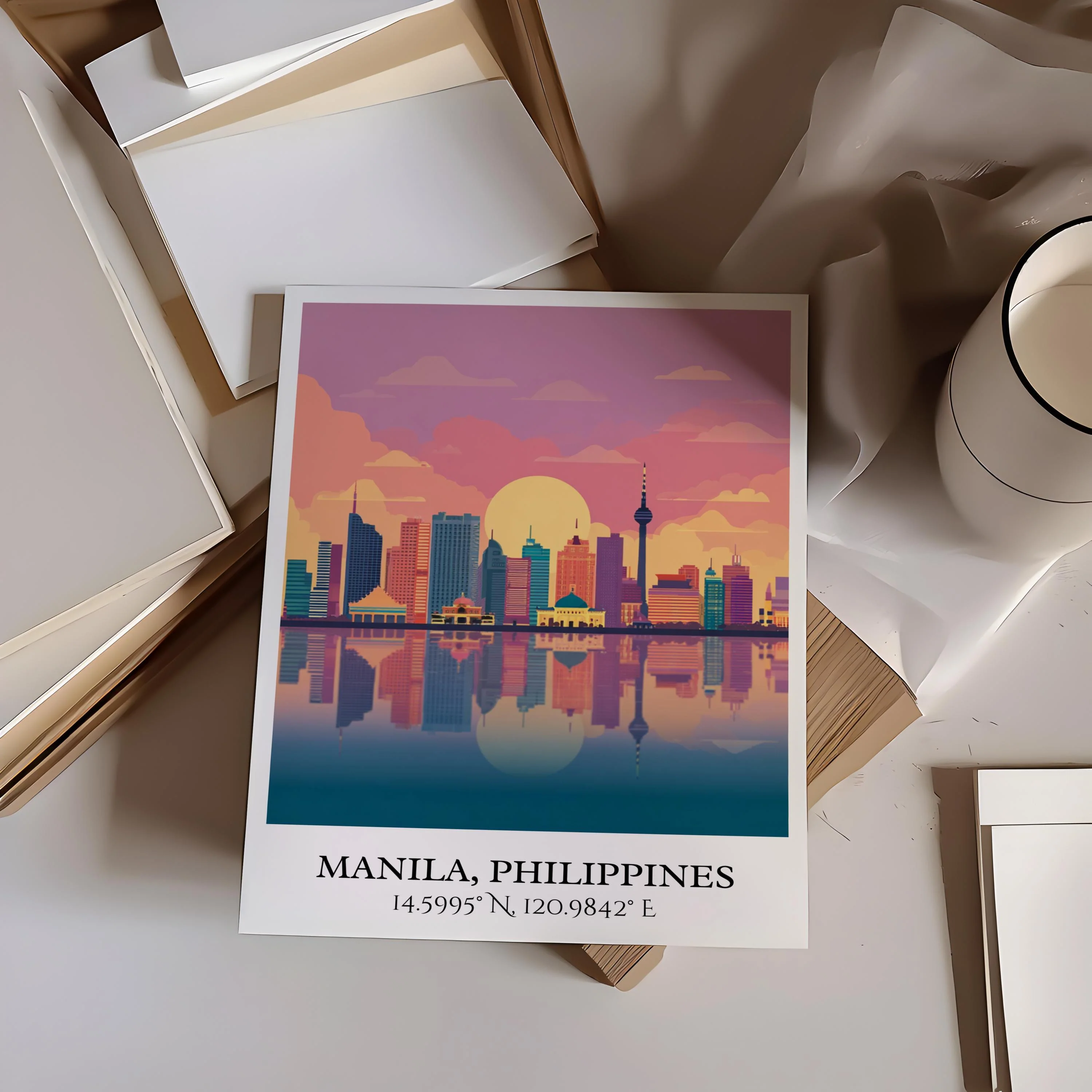 Manila, Philippines – Watercolor Art Print - Image 4