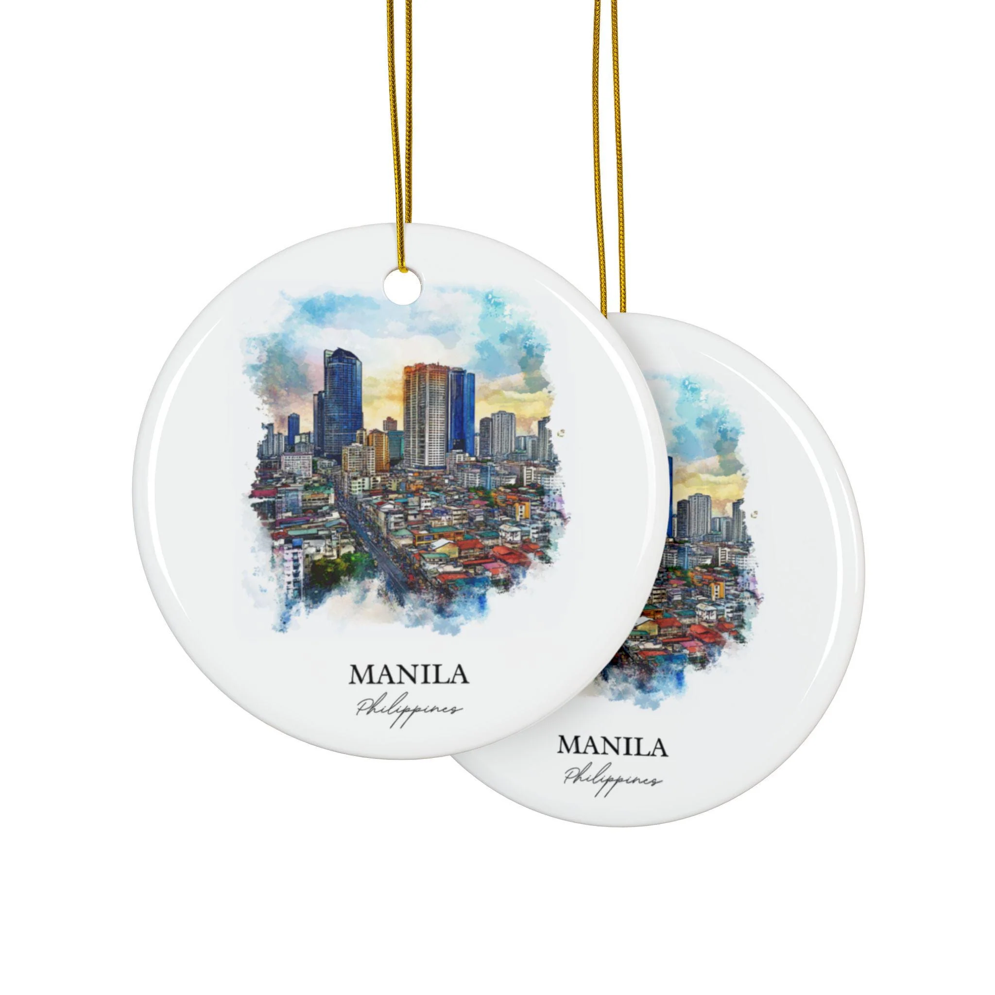 Manila Philippines Ornament: Unique Manila Souvenir, Manila Xmas Decor, and Authentic Manila Philippines Gift - Image 2