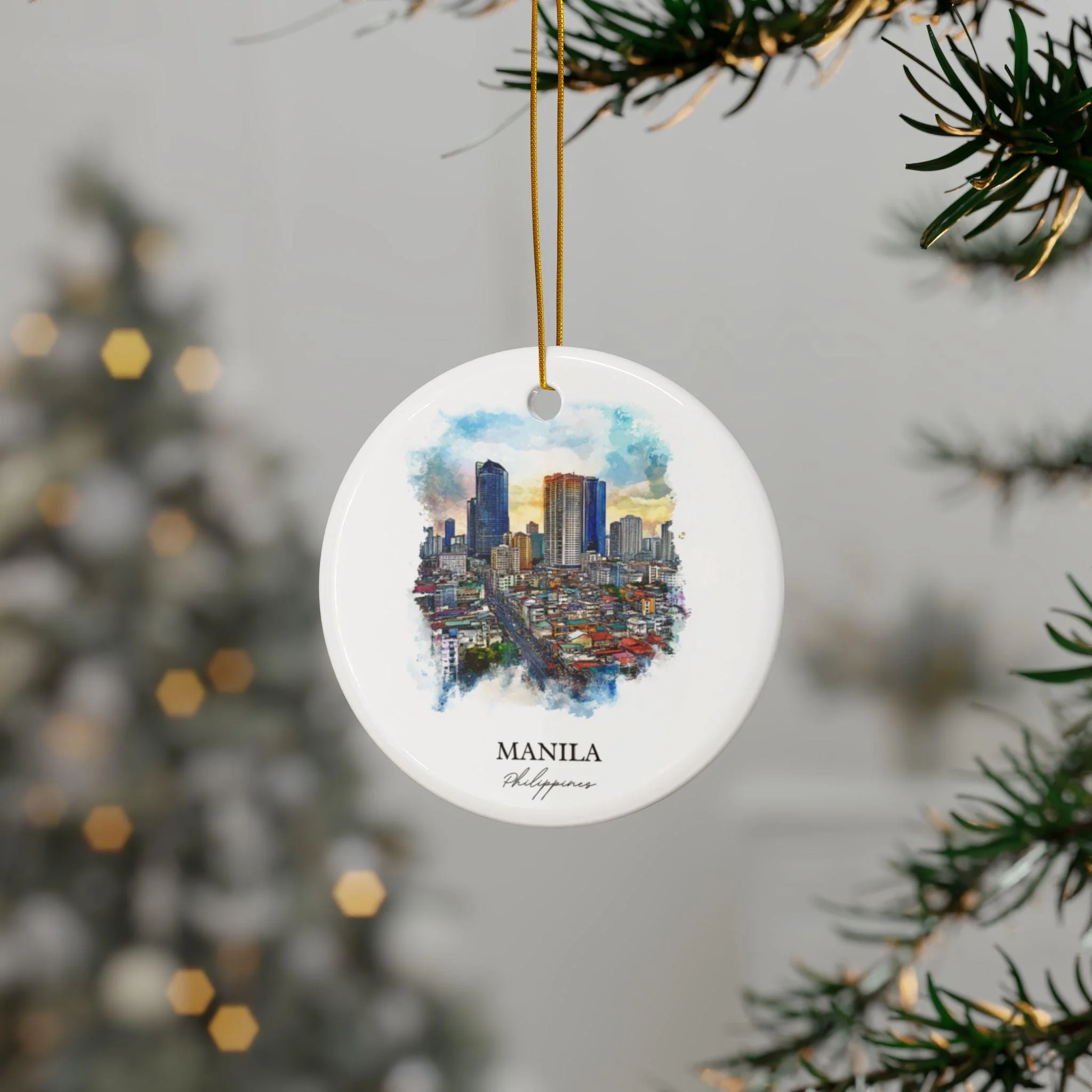 Manila Philippines Ornament: Unique Manila Souvenir, Manila Xmas Decor, and Authentic Manila Philippines Gift - Image 3