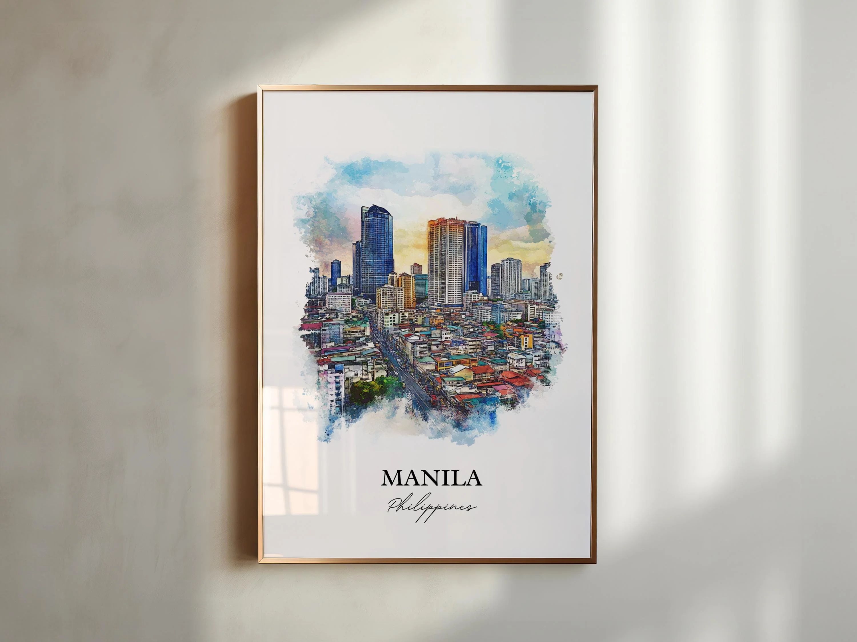 Manila, Philippines – Watercolor Art Print - Image 4