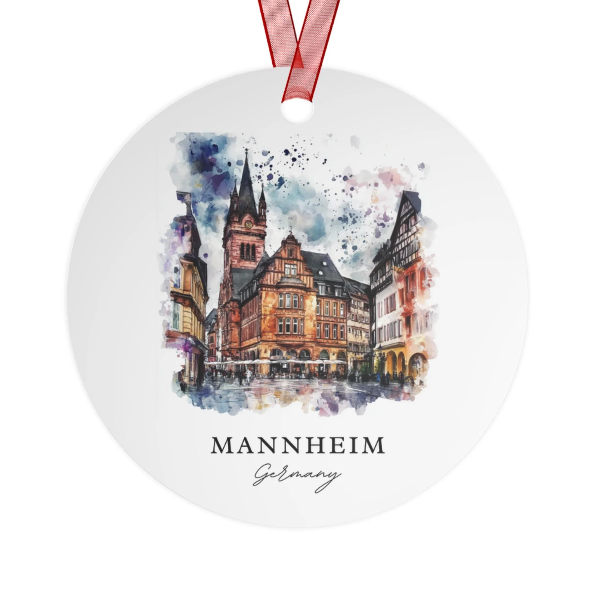 Mannheim Germany Ornament: Unique Mannheim Souvenir, Mannheim Xmas Decor, and Authentic Mannheim Gift - Image 2